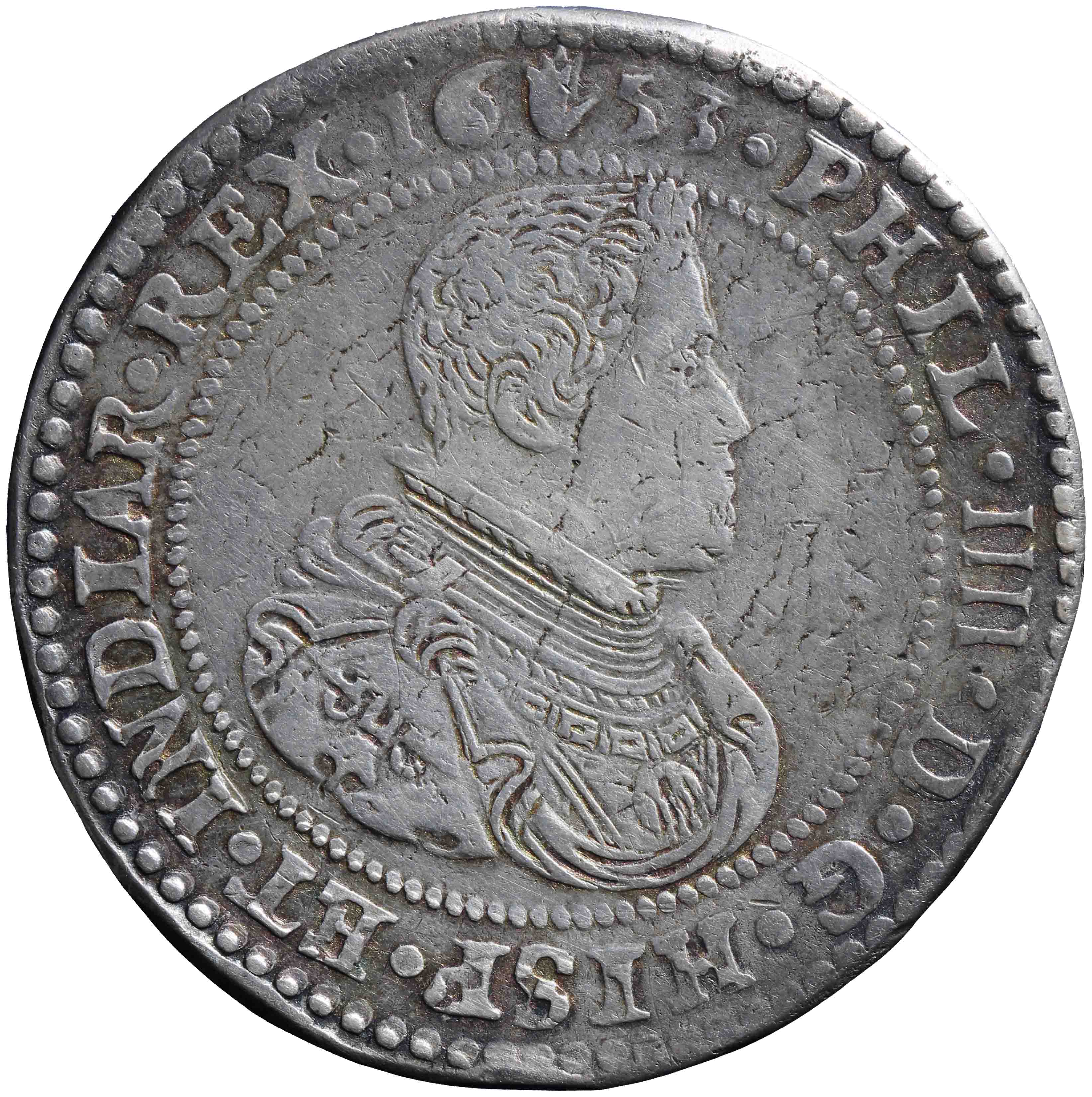 Afbeelding van de voorzijde. ducaton. Inventarisnummer:NM-10046