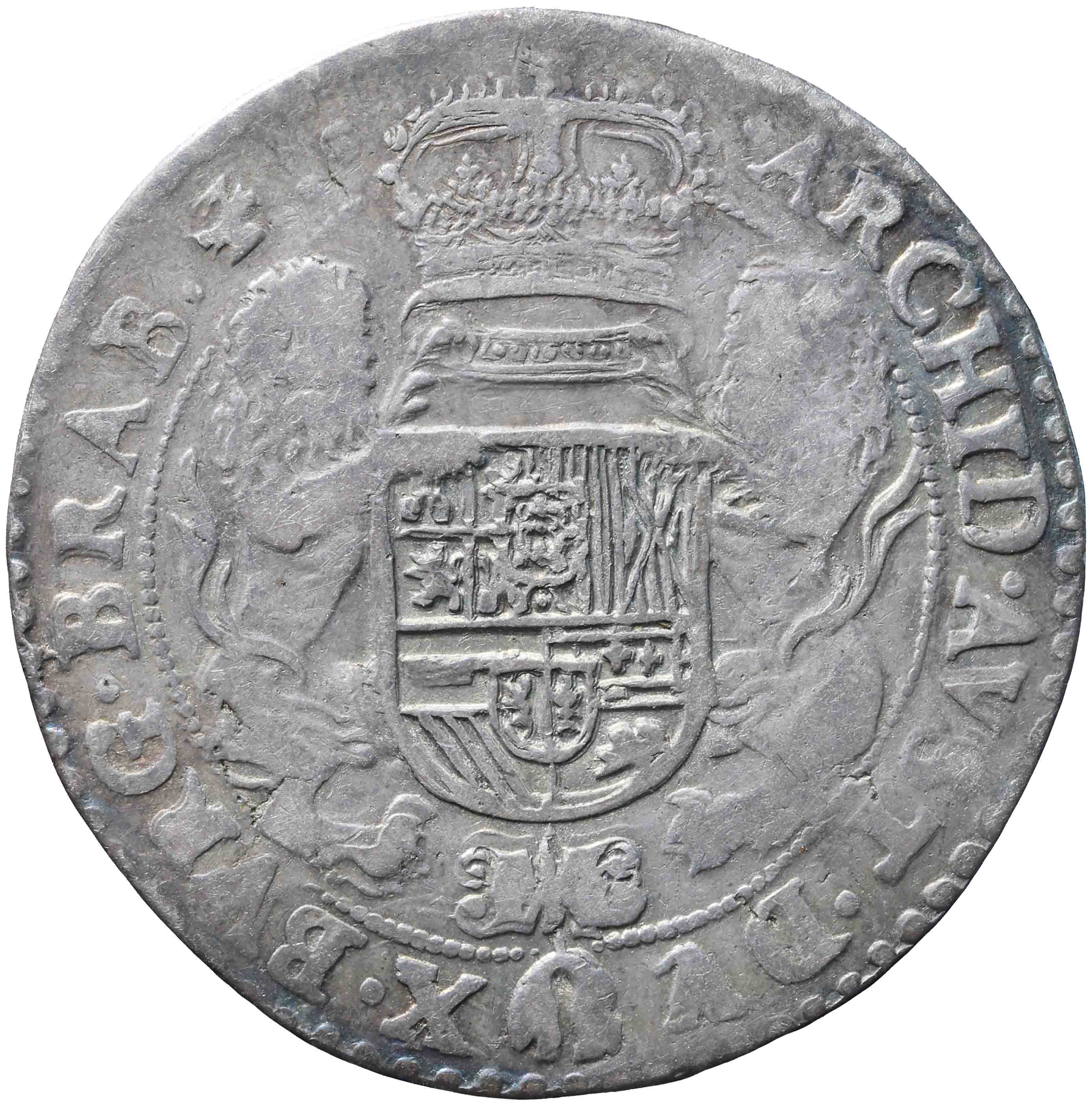 Image of the reverse. halve ducaton. Inventory number:NM-10152