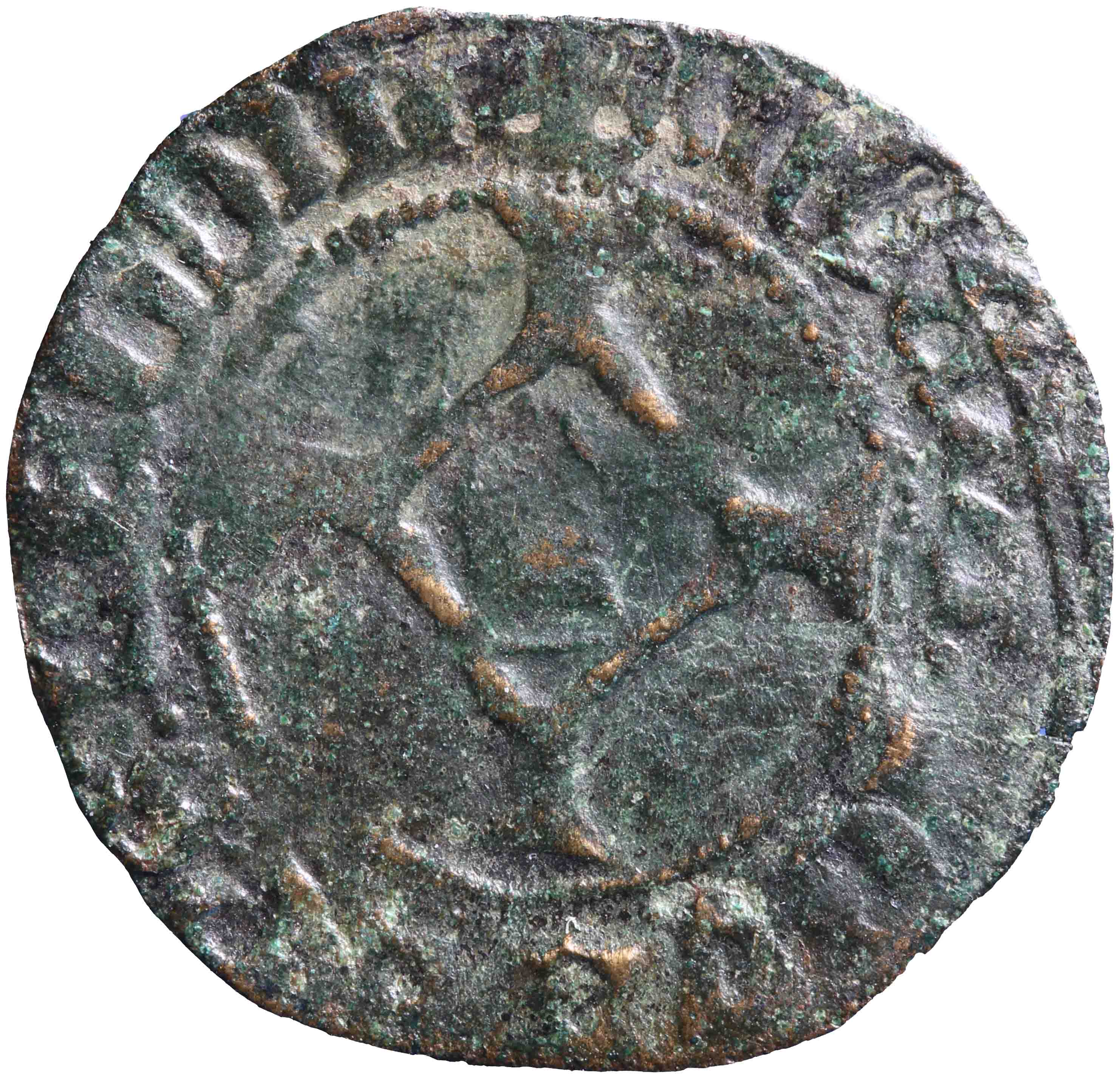 Afbeelding van de keerzijde. brûlé. Inventarisnummer:NM-16671