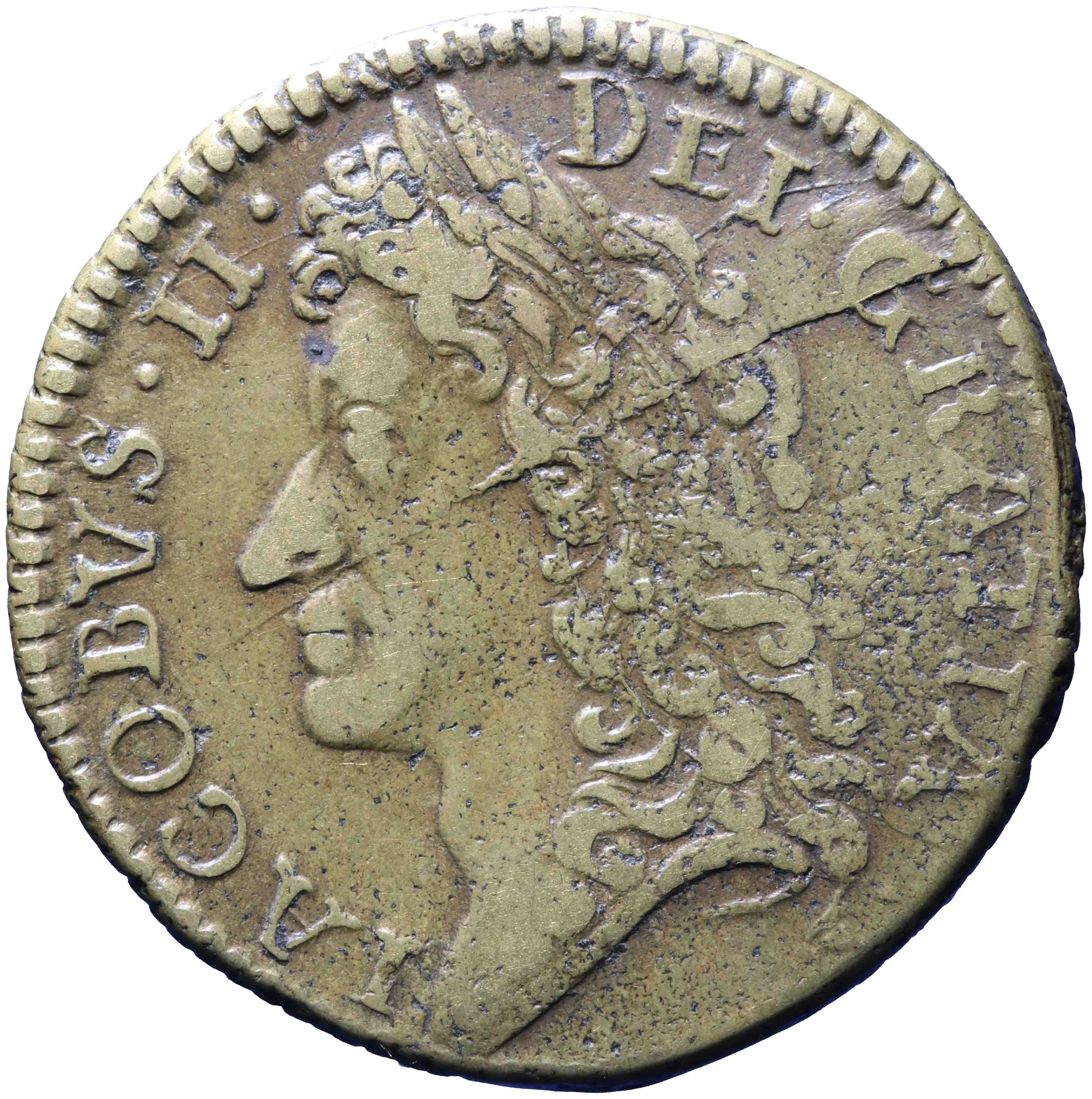 Afbeelding van de voorzijde. shilling. Inventarisnummer:NO-00456