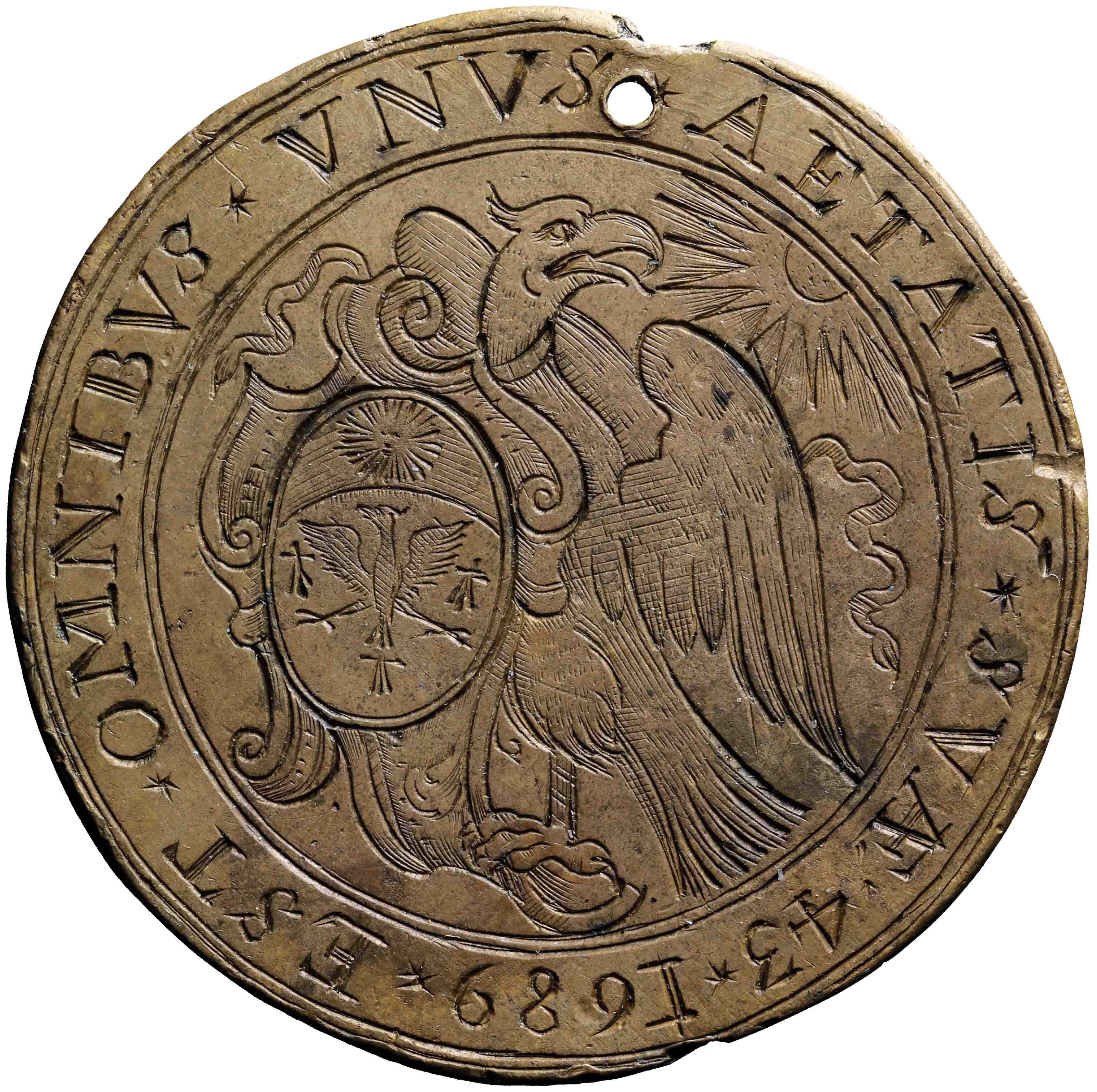 Image of the reverse. Overlijden van Antonius Crochart, 43 jaar oud. Inventory number:PE-02734