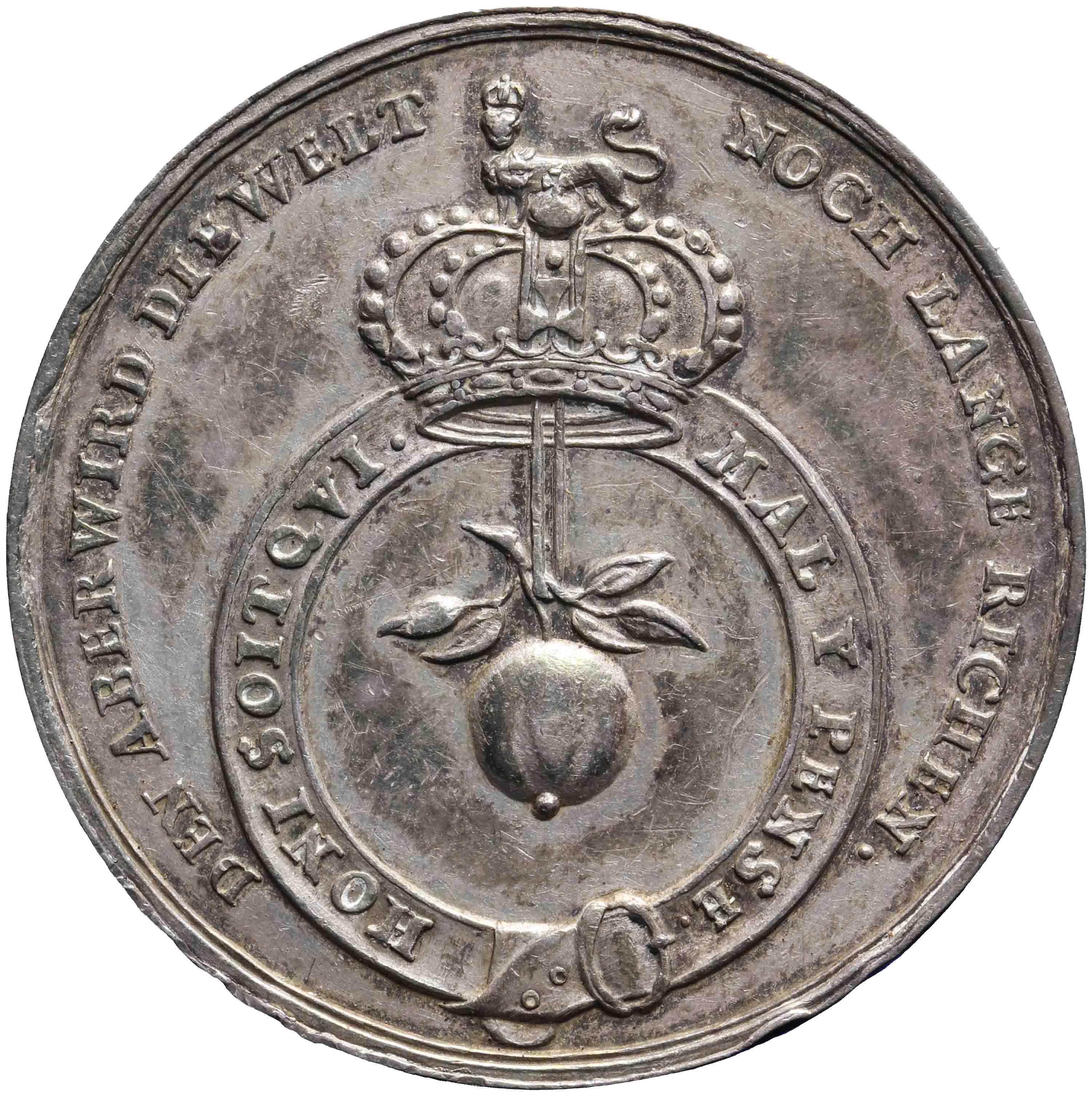 Image of the reverse. Overlijden van Mary, koningin van Engeland, vrouw van Willem III. Inventory number:PE-03115