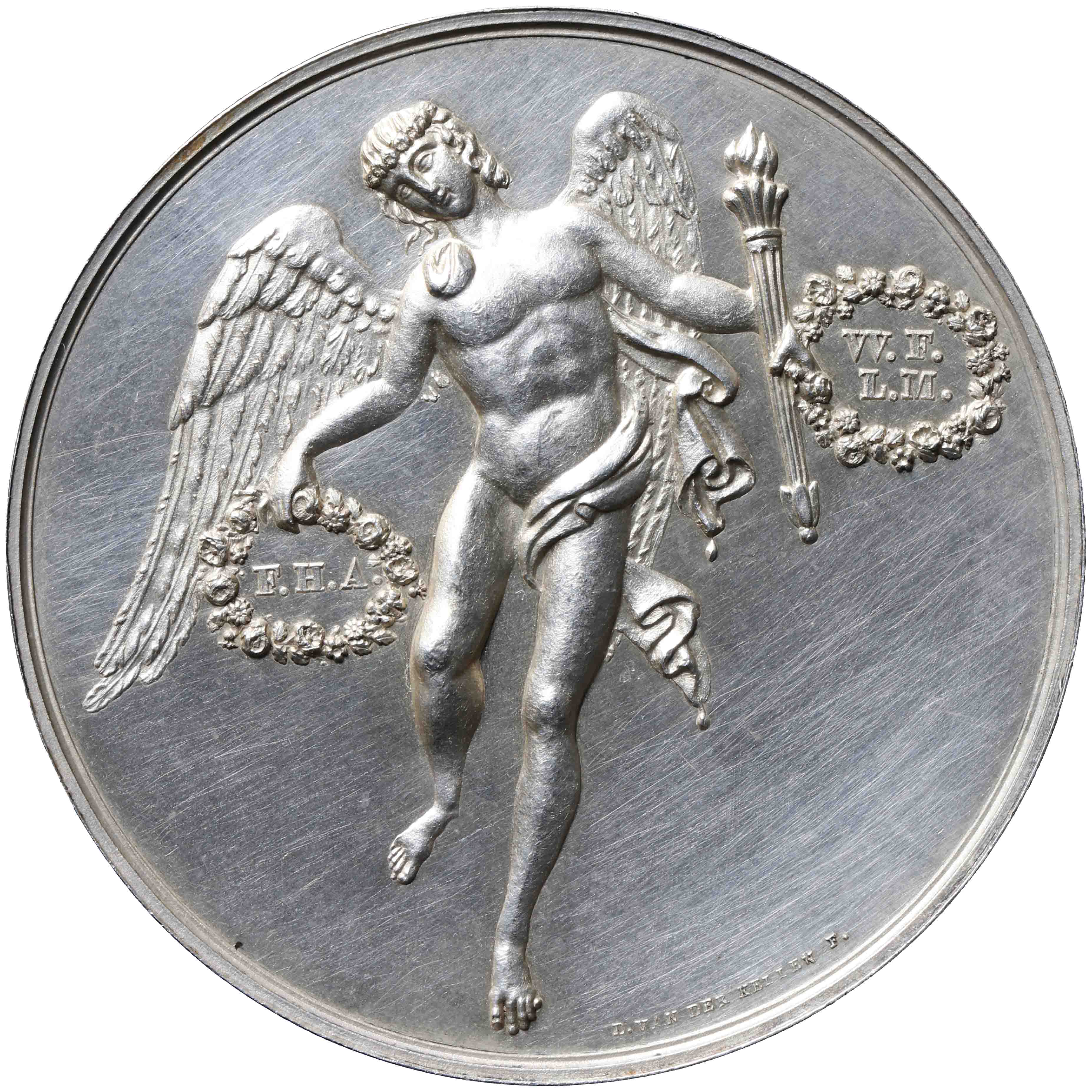 Afbeelding van de voorzijde. Huwelijk van prinses Marianne en Albert Friedrich Heinrich (1809-1872), prins van Pruisen. Inventarisnummer:PE-08568