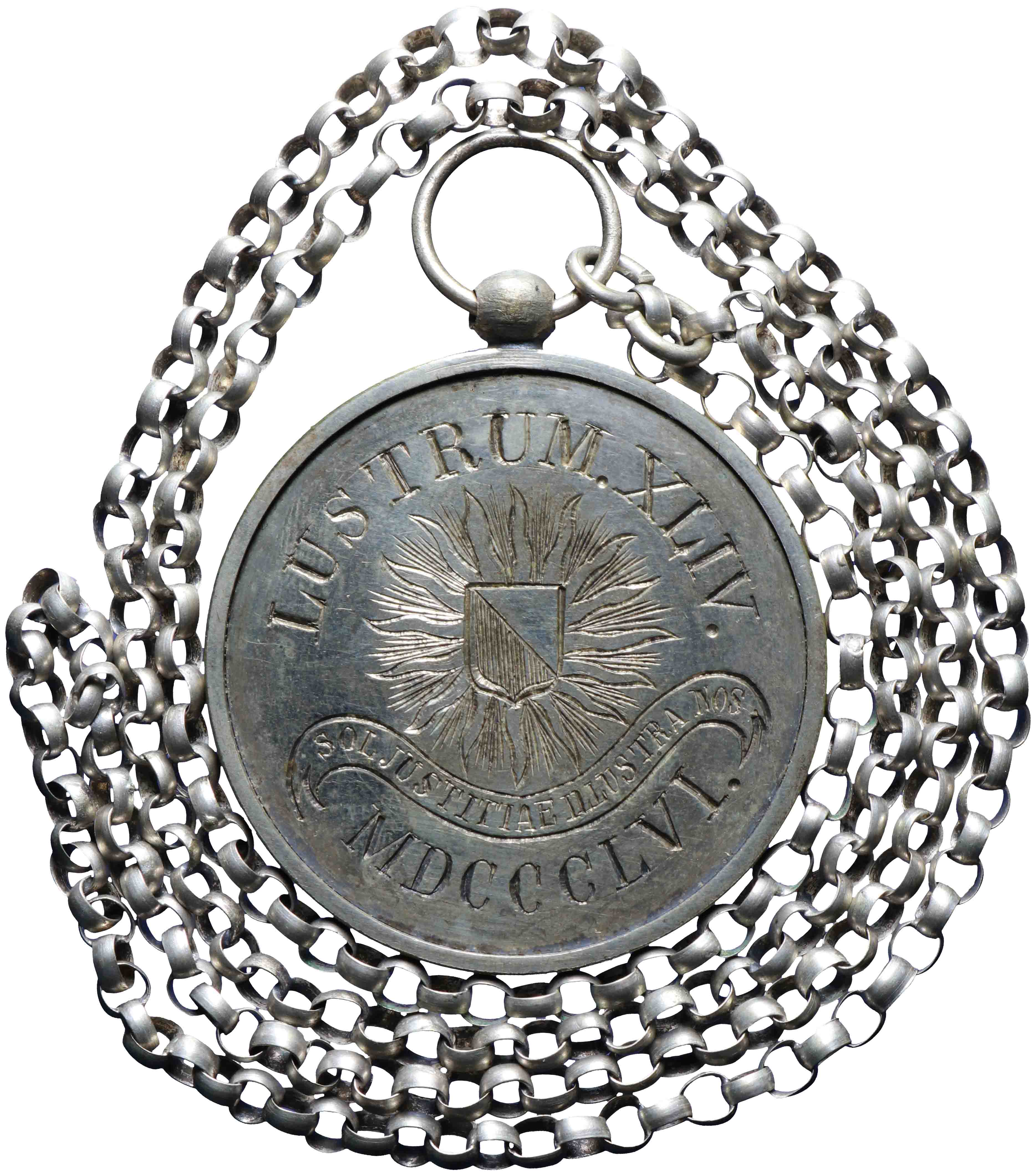 Afbeelding van de voorzijde. maskerade gehouden bij het 220-jarig bestaan van de hogeschool te Utrecht. Inventarisnummer:PE-10203