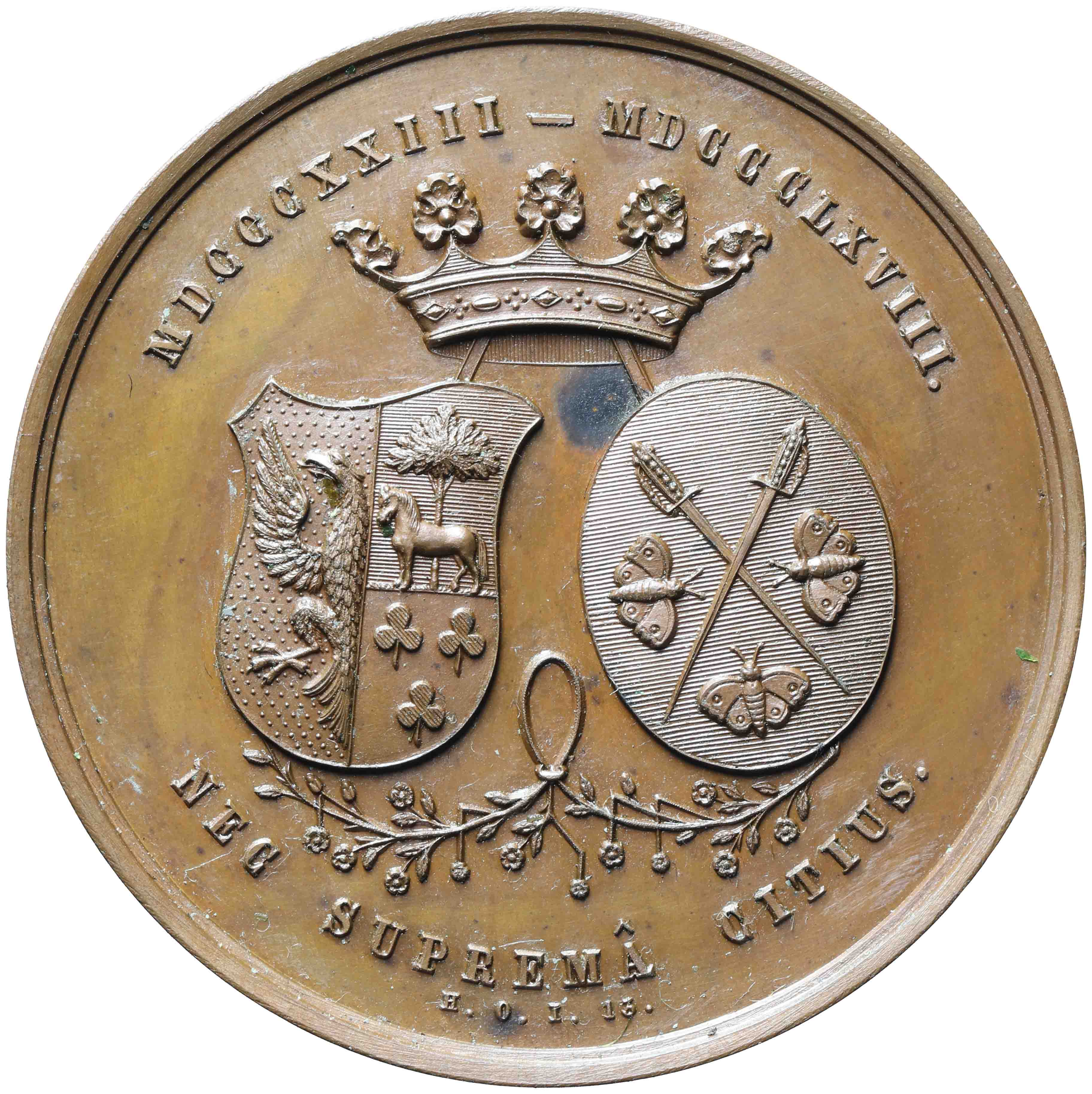 Afbeelding van de voorzijde. Vijfenveertigjarig huwelijk van mr. W.W. Buma en M. de With. Inventarisnummer:PE-10719