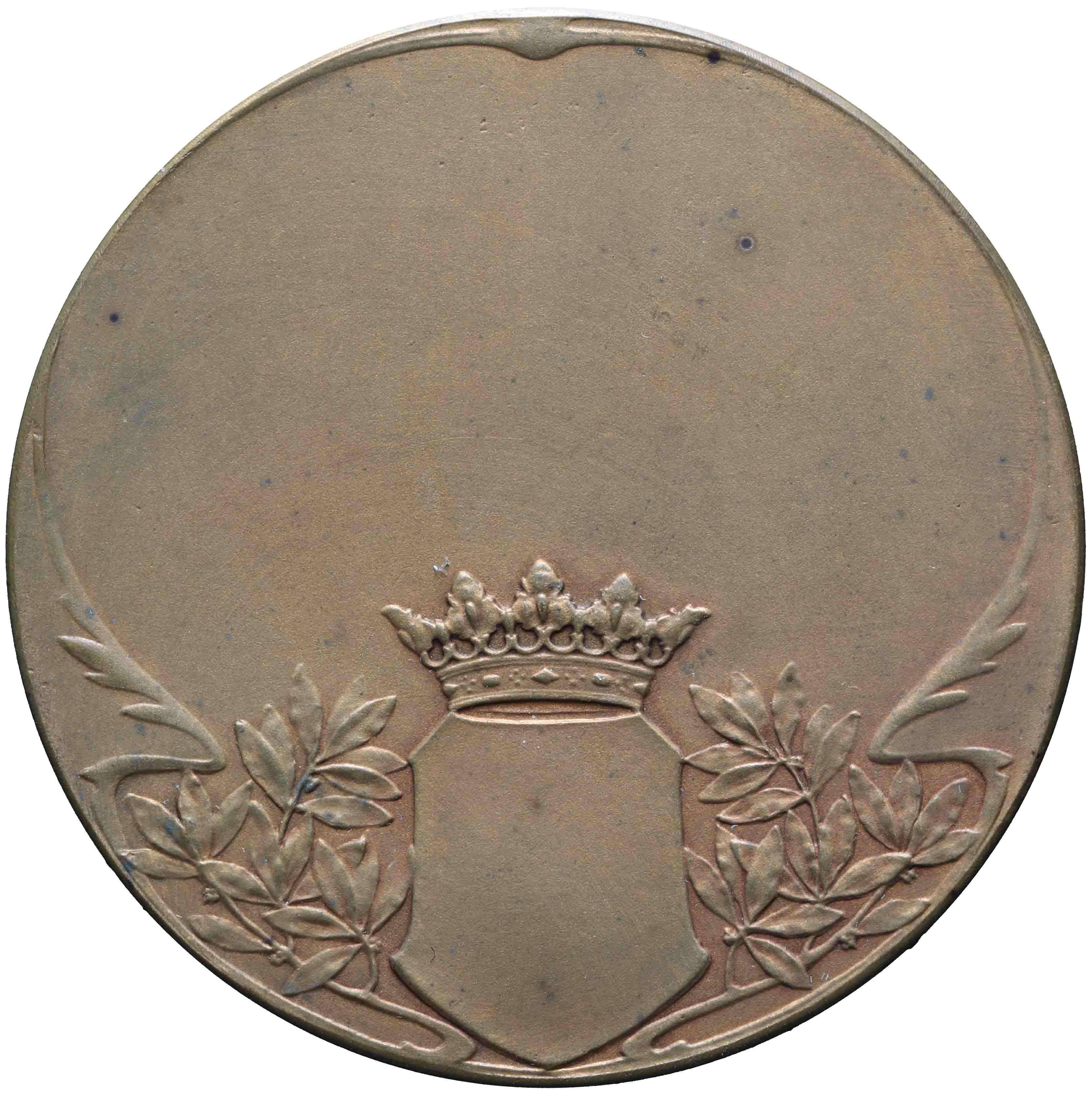 Image of the reverse. vereniging ter bevordering der liefhebberij voor Pluimgedierte 'Ornithophilia' te Utrecht. Inventory number:PE-15748