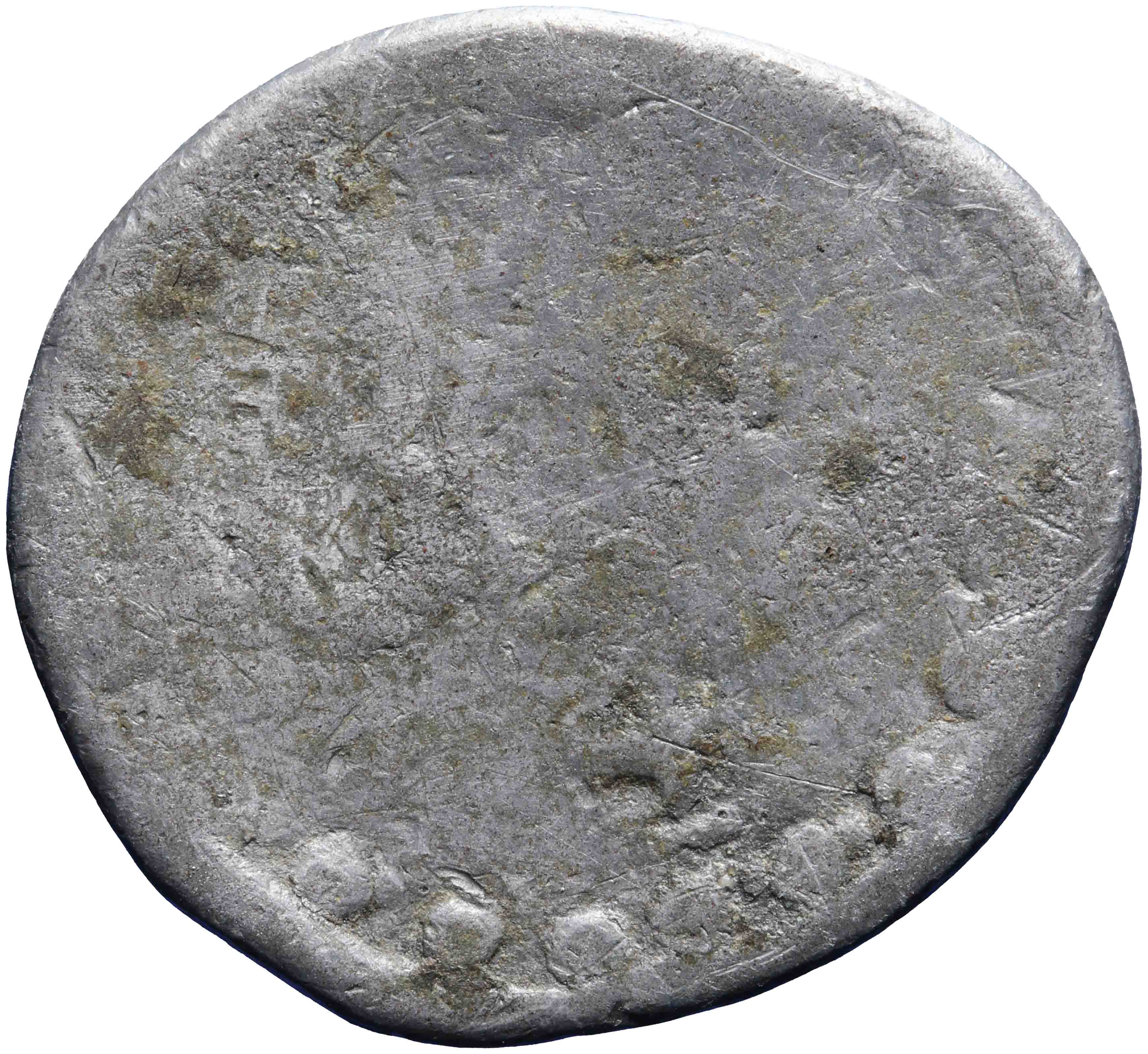 Afbeelding van de keerzijde. turfloodje ?. Inventarisnummer:PE-20041