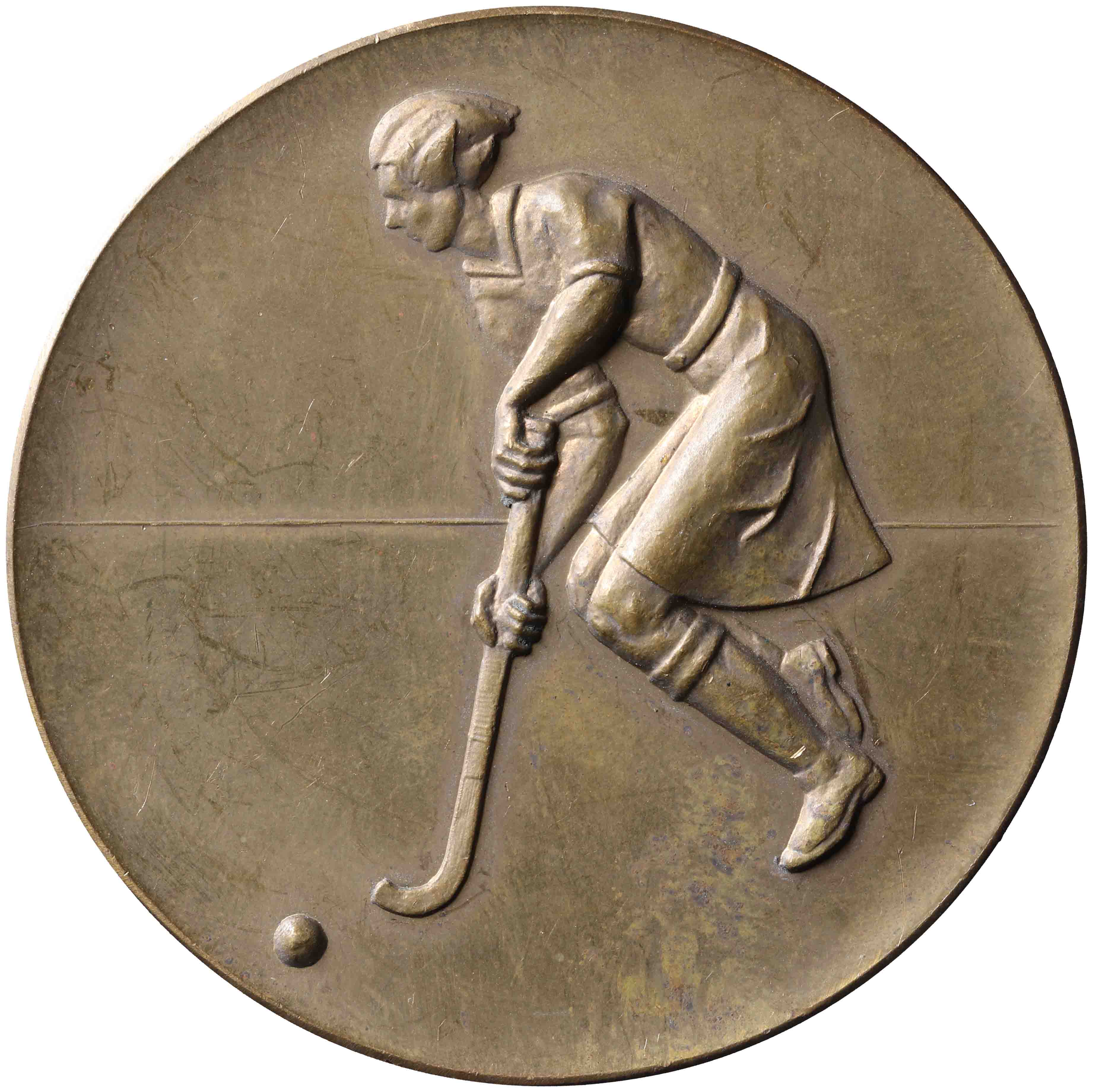 Image of the obverse. prijspenning Hockey. Inventory number:PE-21093