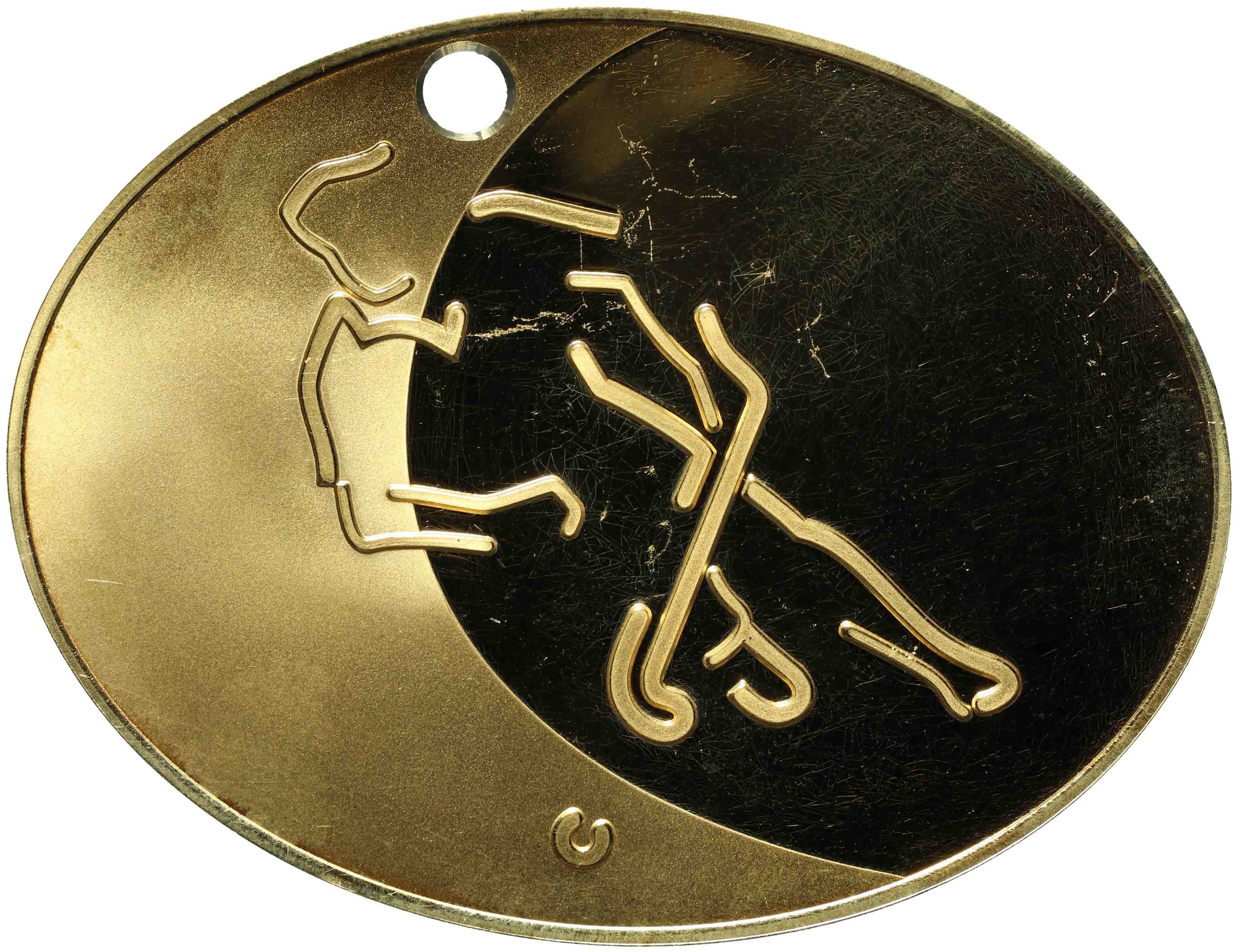 Image of the obverse. RaboBank te Utrecht, 9e Wereld Cup Hockey voor Dames. Inventory number:PE-21662