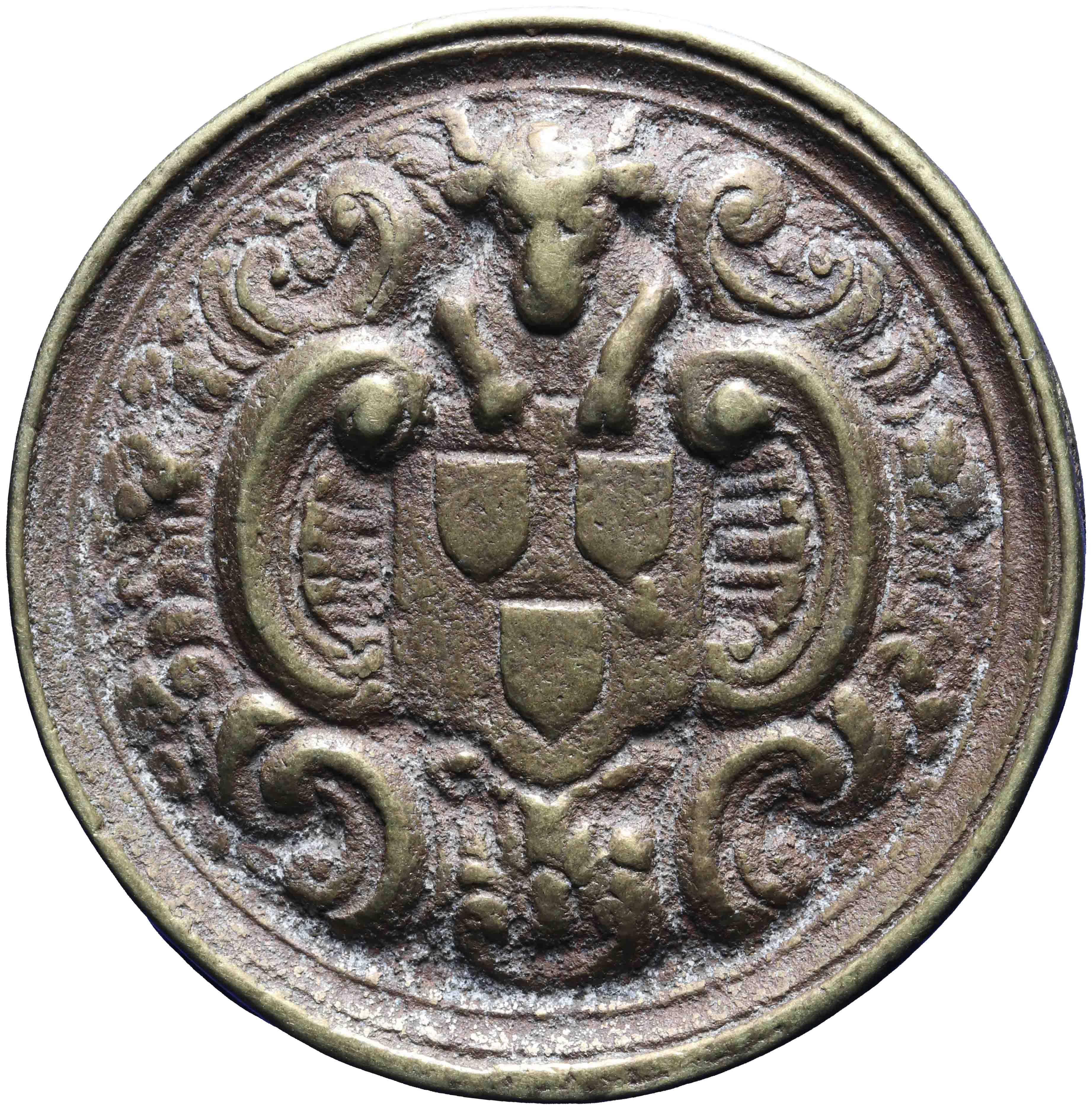 Afbeelding van de voorzijde. Amsterdam: St. Lucagilde of -Schildersgilde. Inventarisnummer:PE-23472