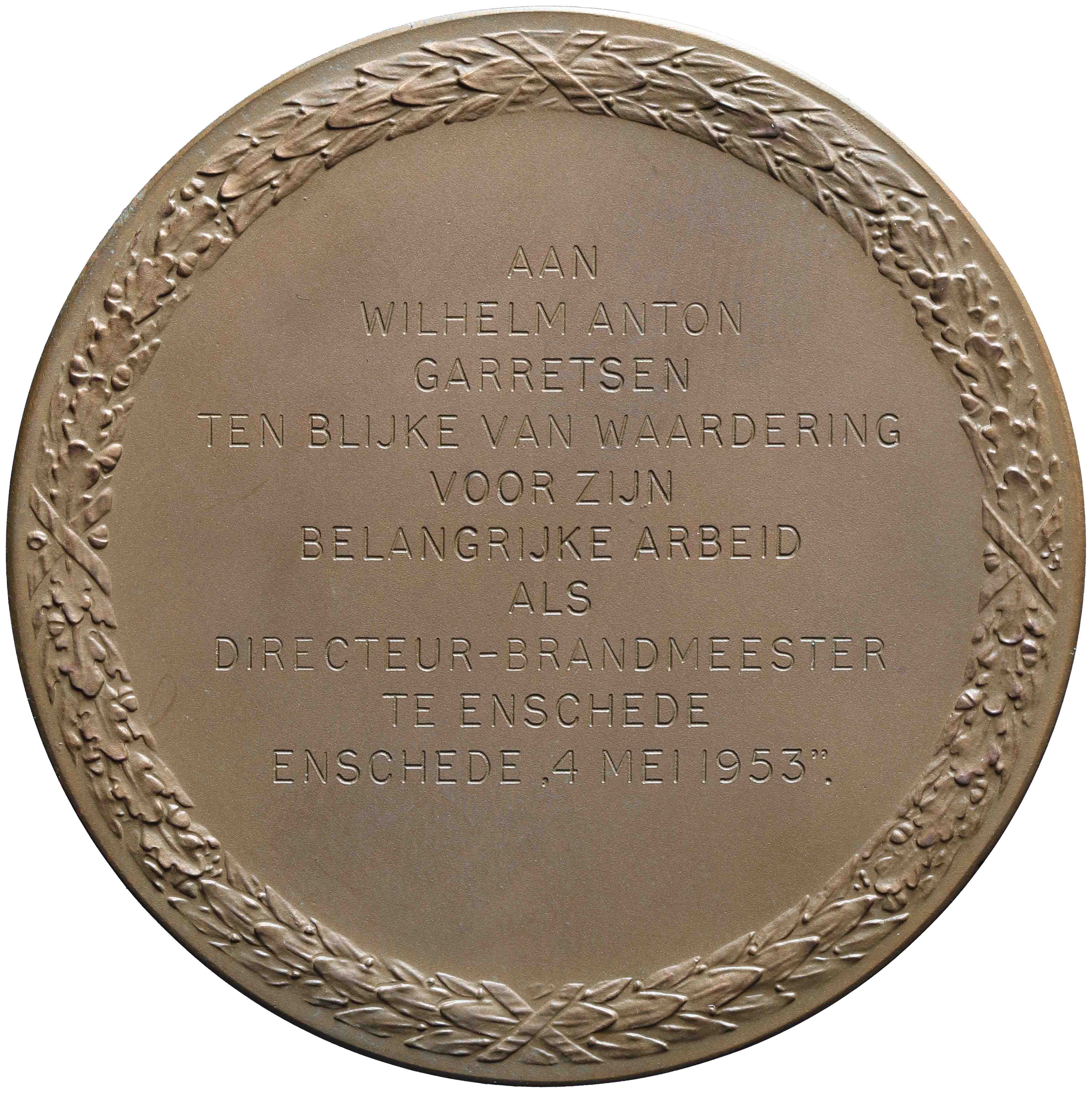 Afbeelding van de keerzijde.