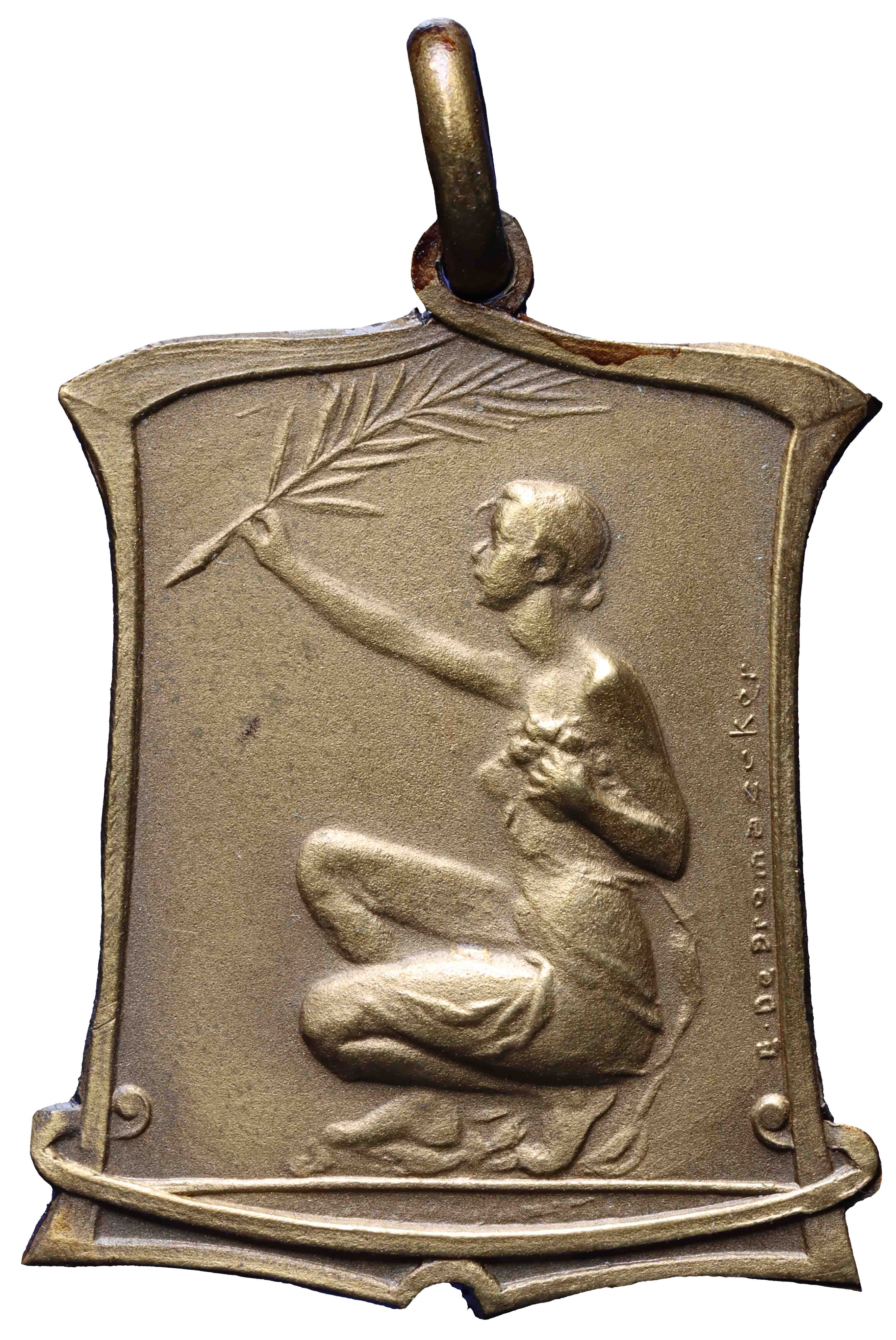 Image of the obverse. Ministerie van Openbaar Onderwijs 4 april 1956. Inventory number:PE-27650