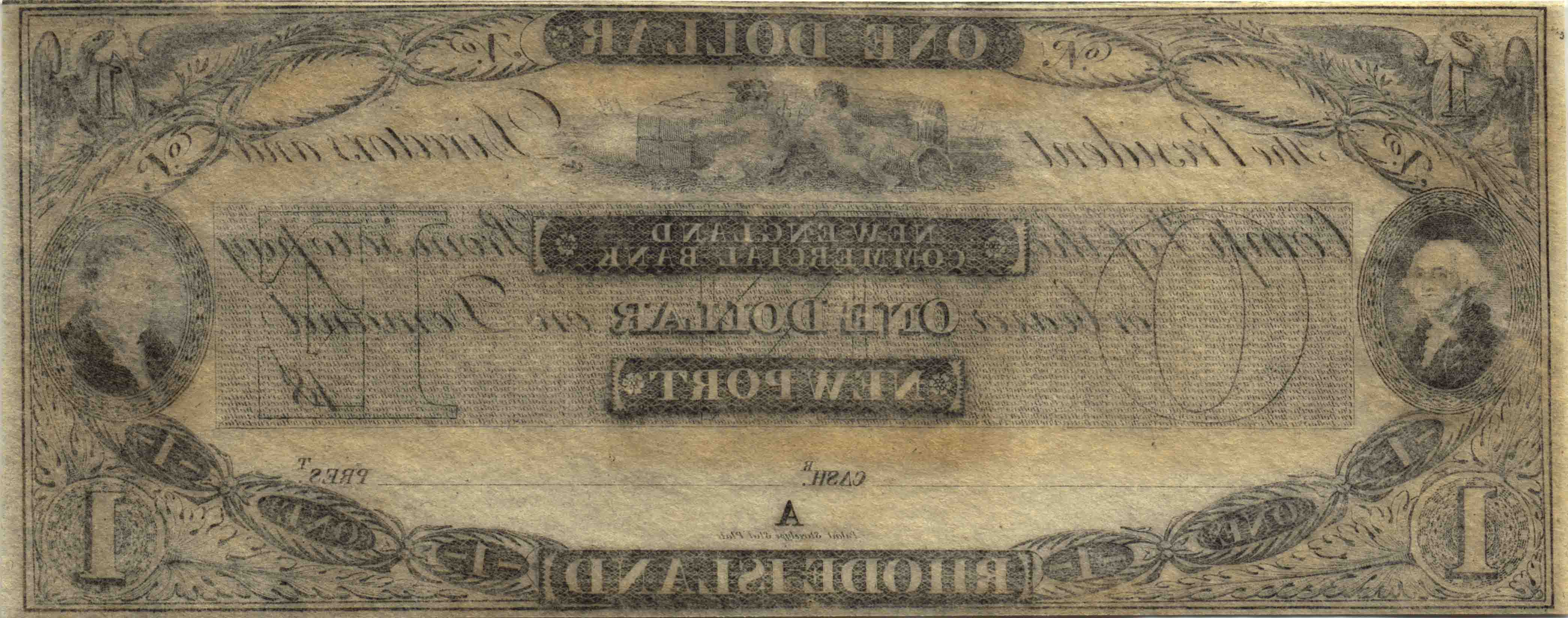 Afbeelding van de keerzijde. dollar. Inventarisnummer:PG-01679