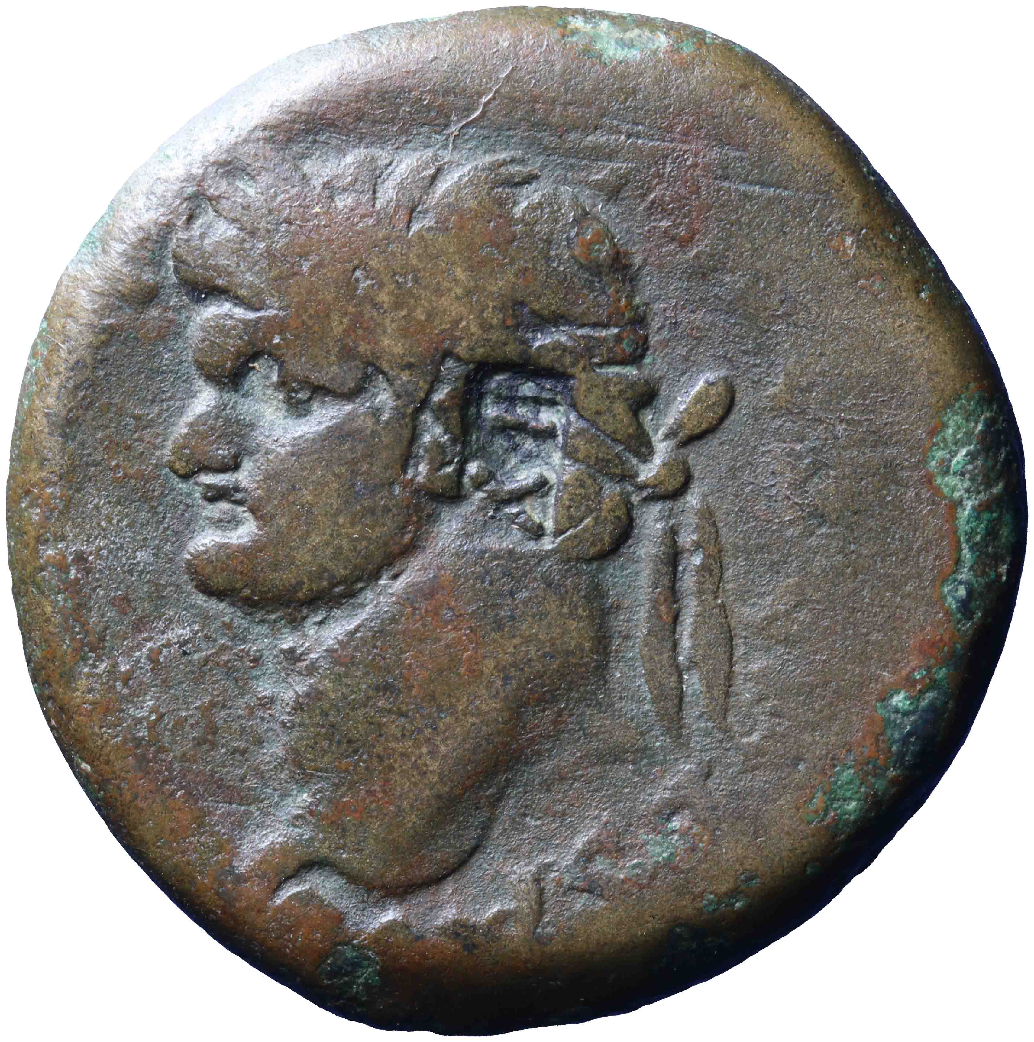 Afbeelding van de voorzijde. AE 12 mm. Inventarisnummer:RE-00599