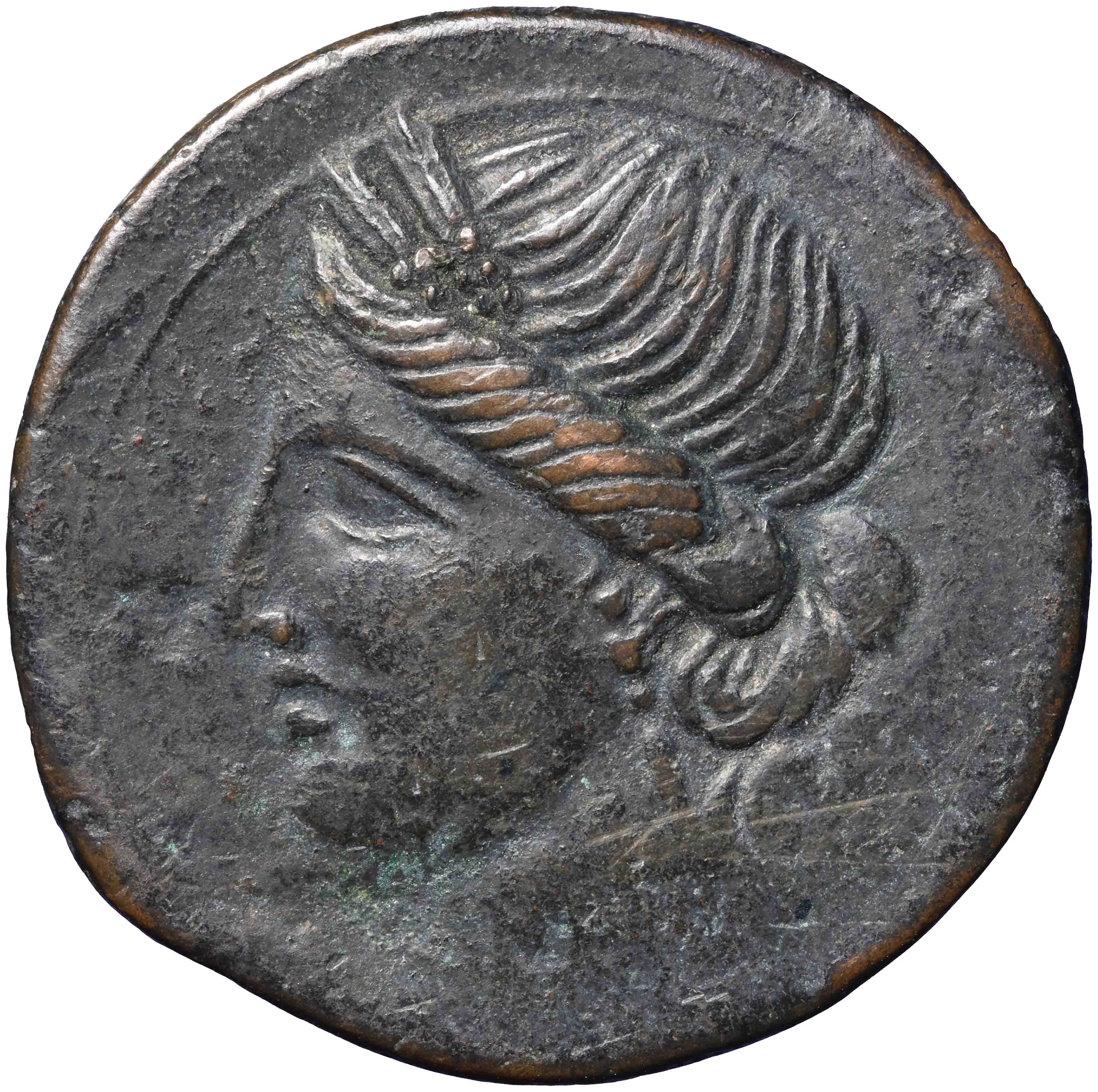 Afbeelding van de voorzijde. trishekel. Inventarisnummer:RE-01970