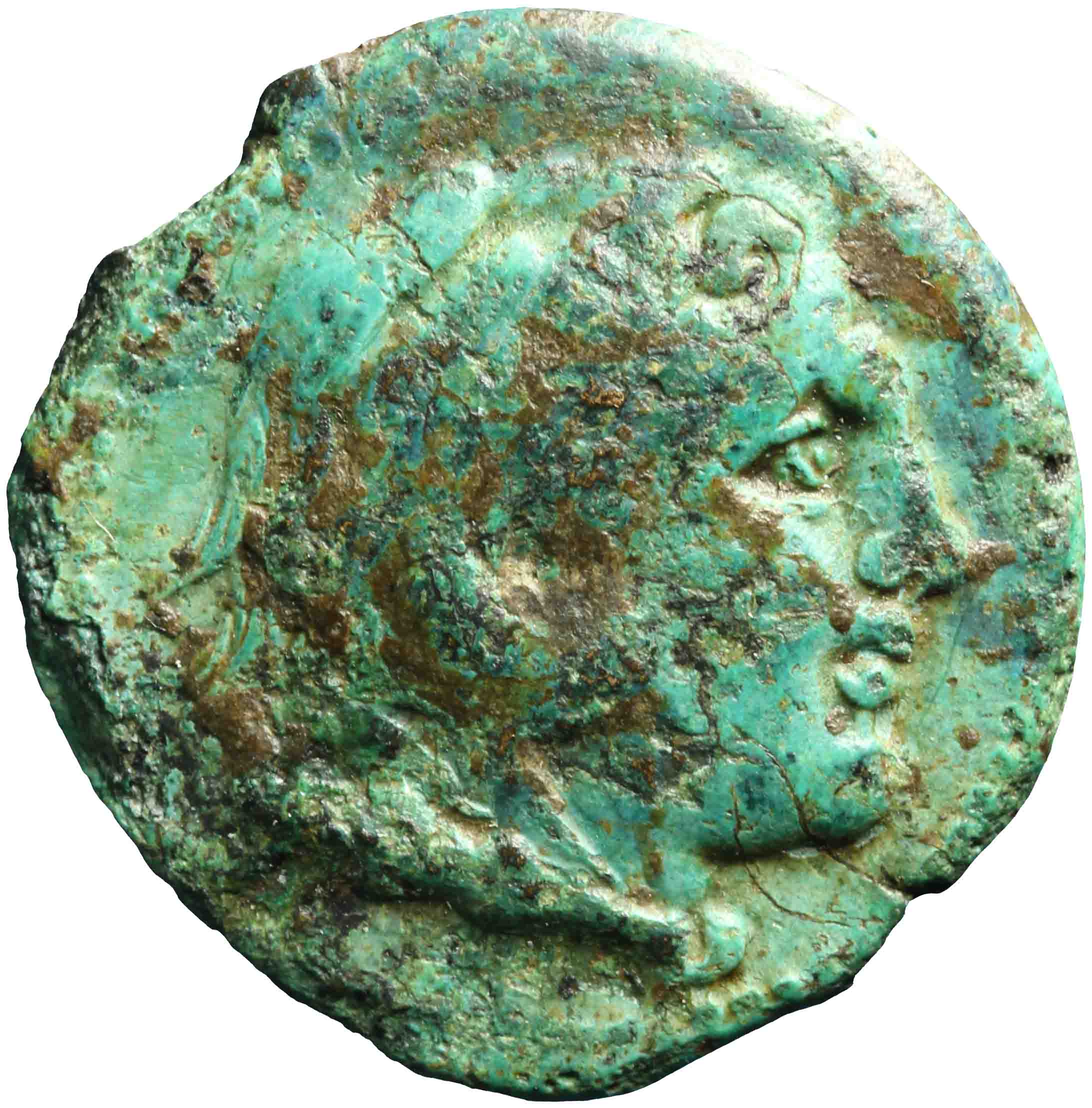 Afbeelding van de voorzijde. dubbele litra. Inventarisnummer:RO-00165