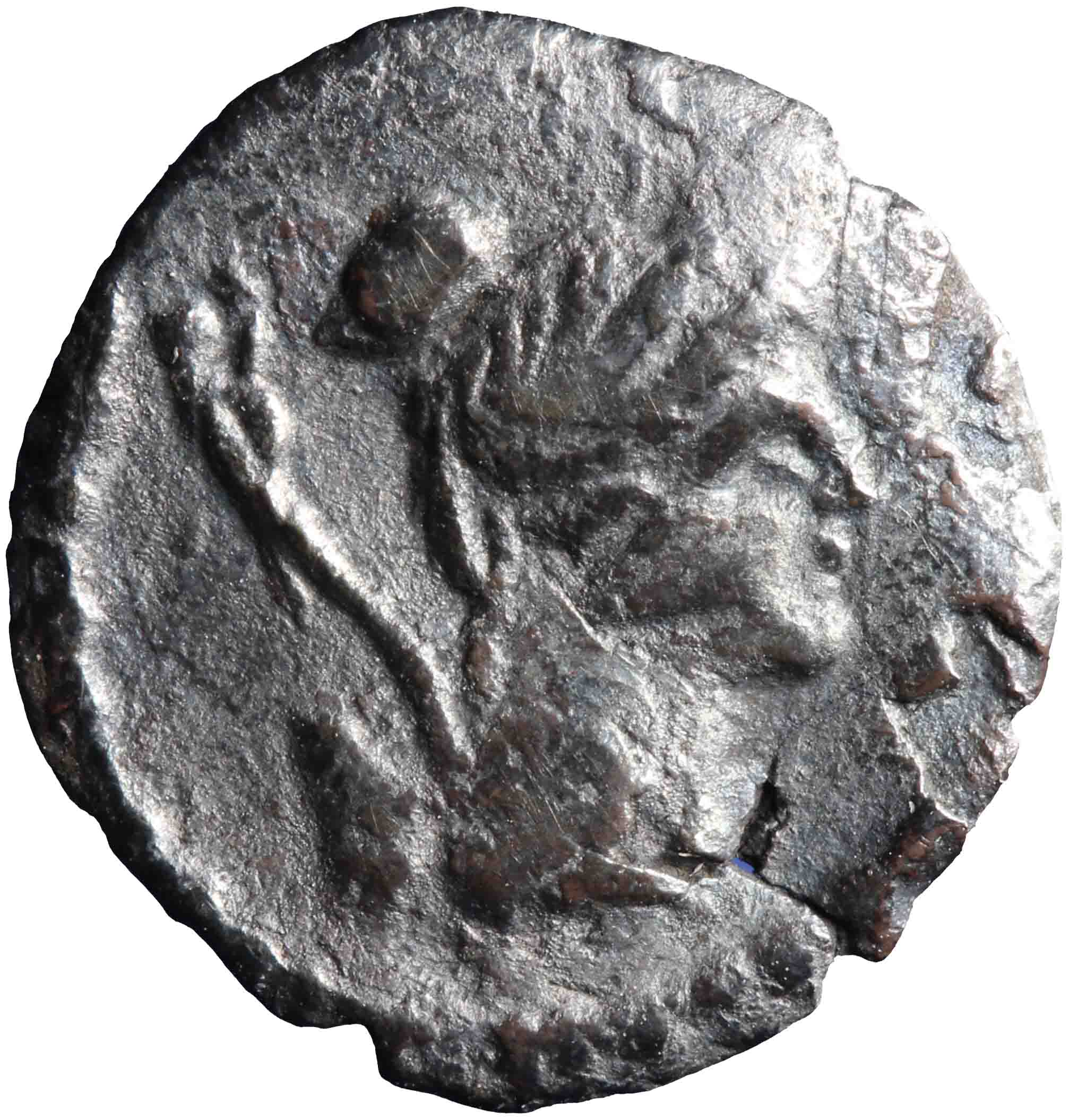Afbeelding van de voorzijde. sestertius. Inventarisnummer:RO-00643