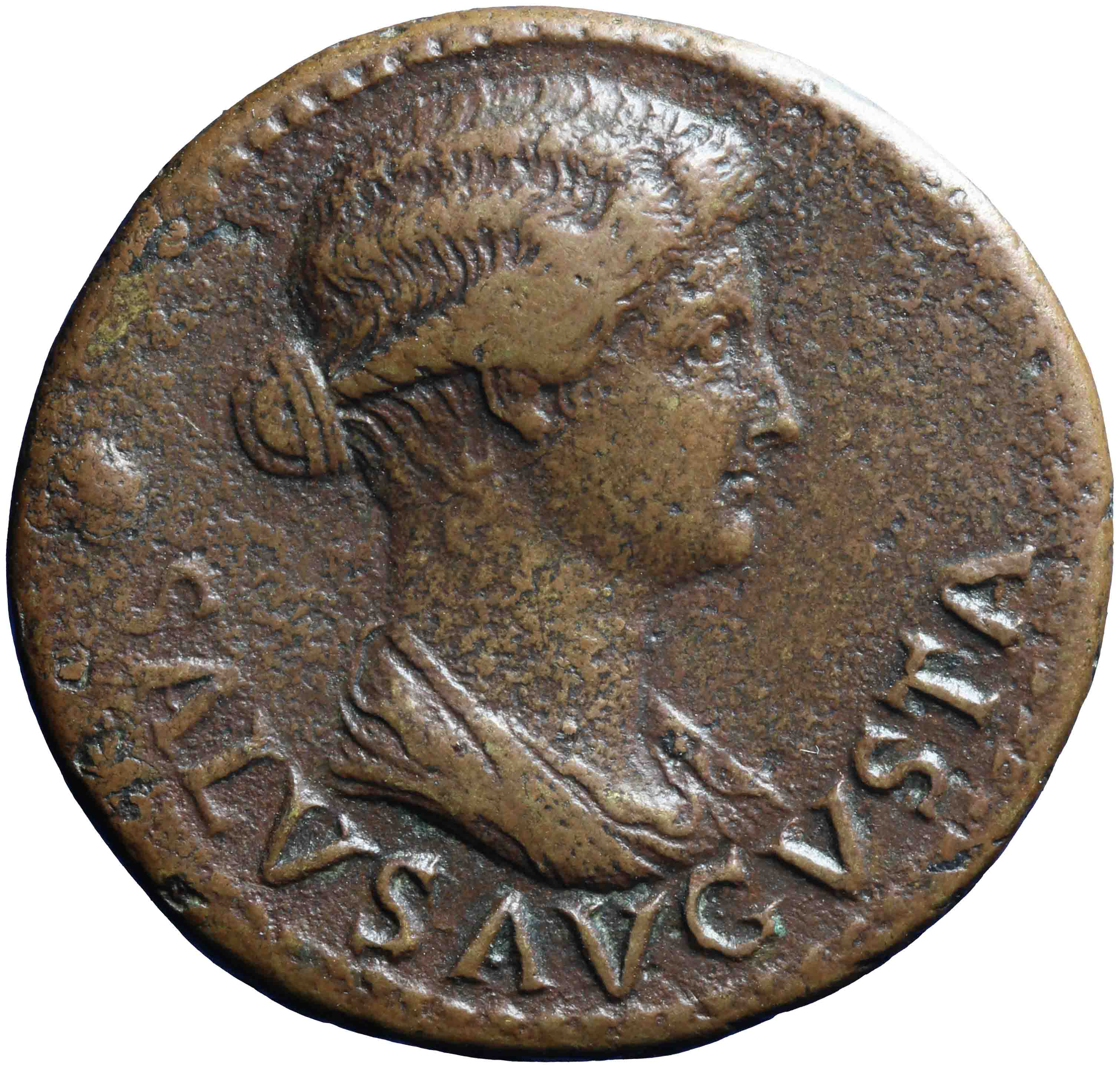 Image of the obverse. dupondius. Inventory number:RO-02141
