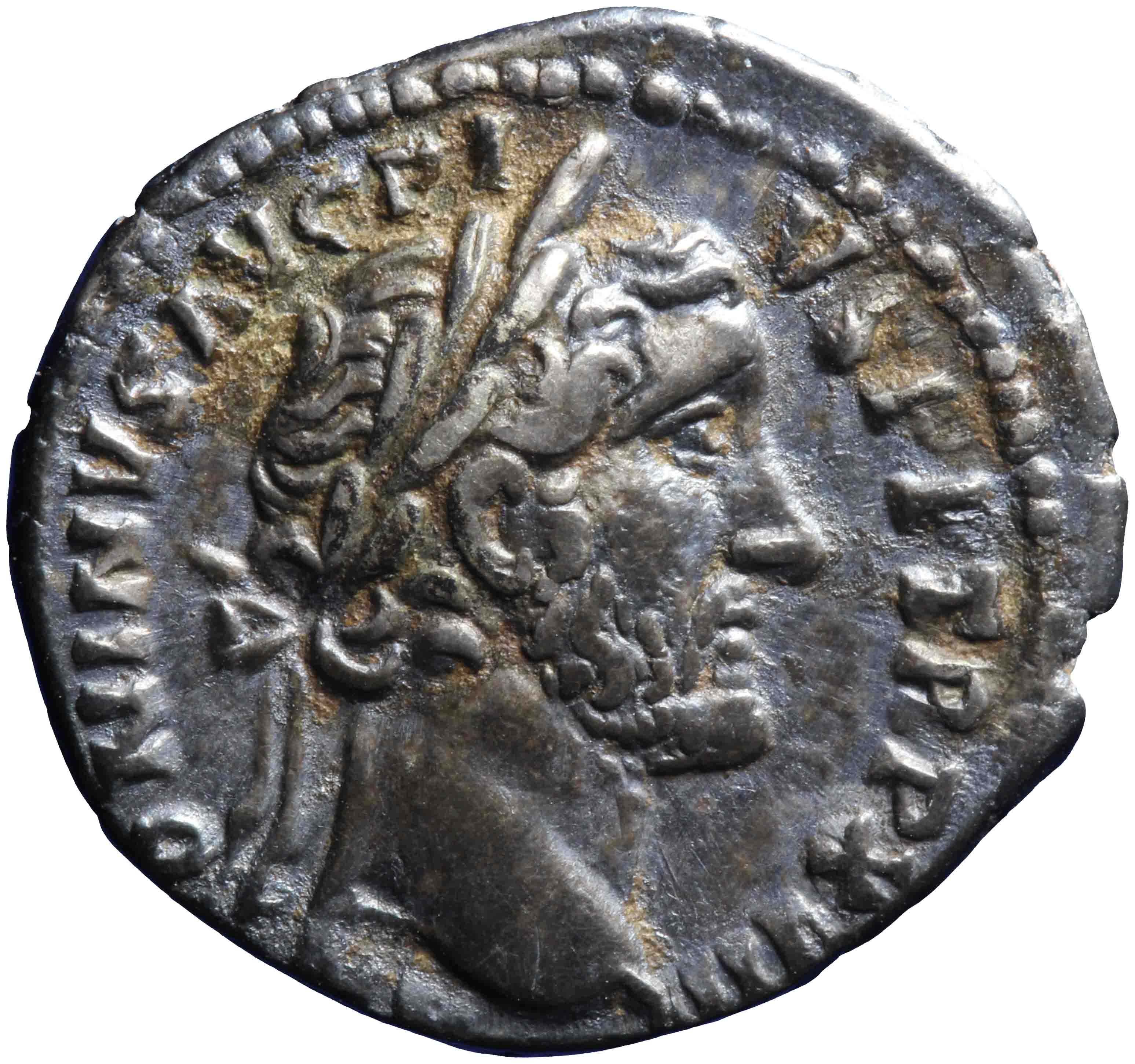 Afbeelding van de voorzijde. denarius. Inventarisnummer:RO-04400