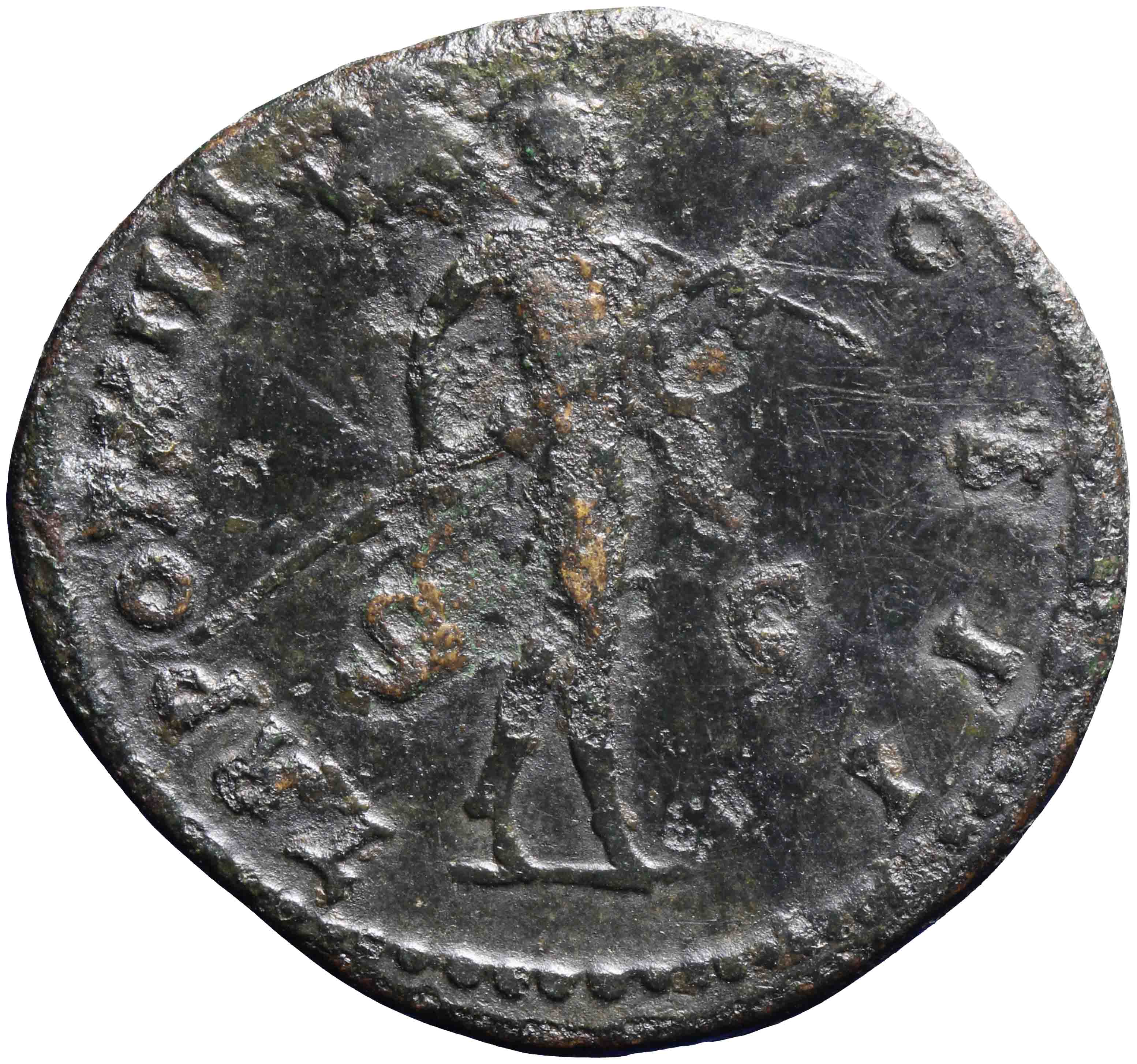 Afbeelding van de keerzijde. sestertius. Inventarisnummer:RO-05187