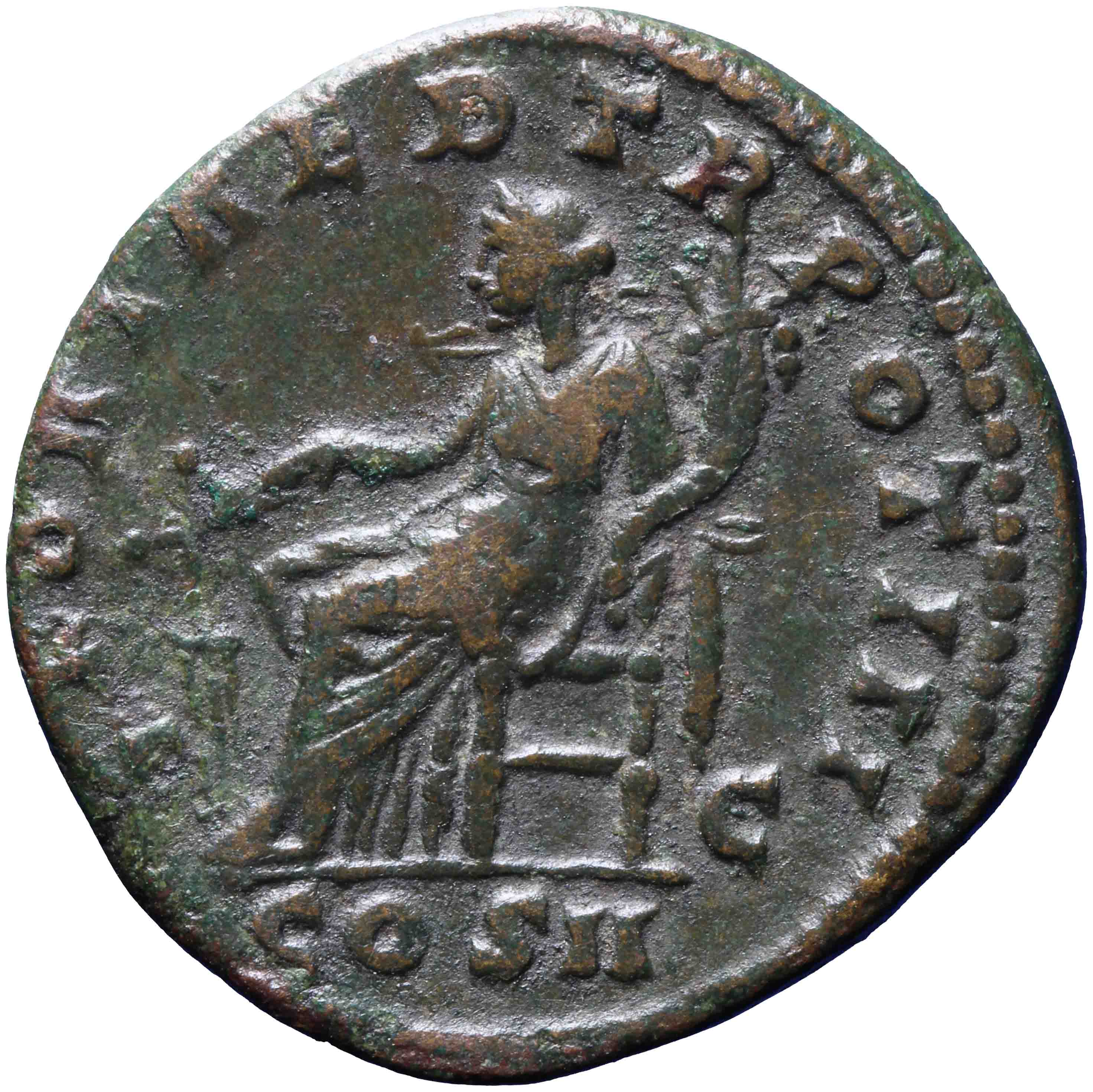 Image of the reverse. dupondius. Inventory number:RO-05475