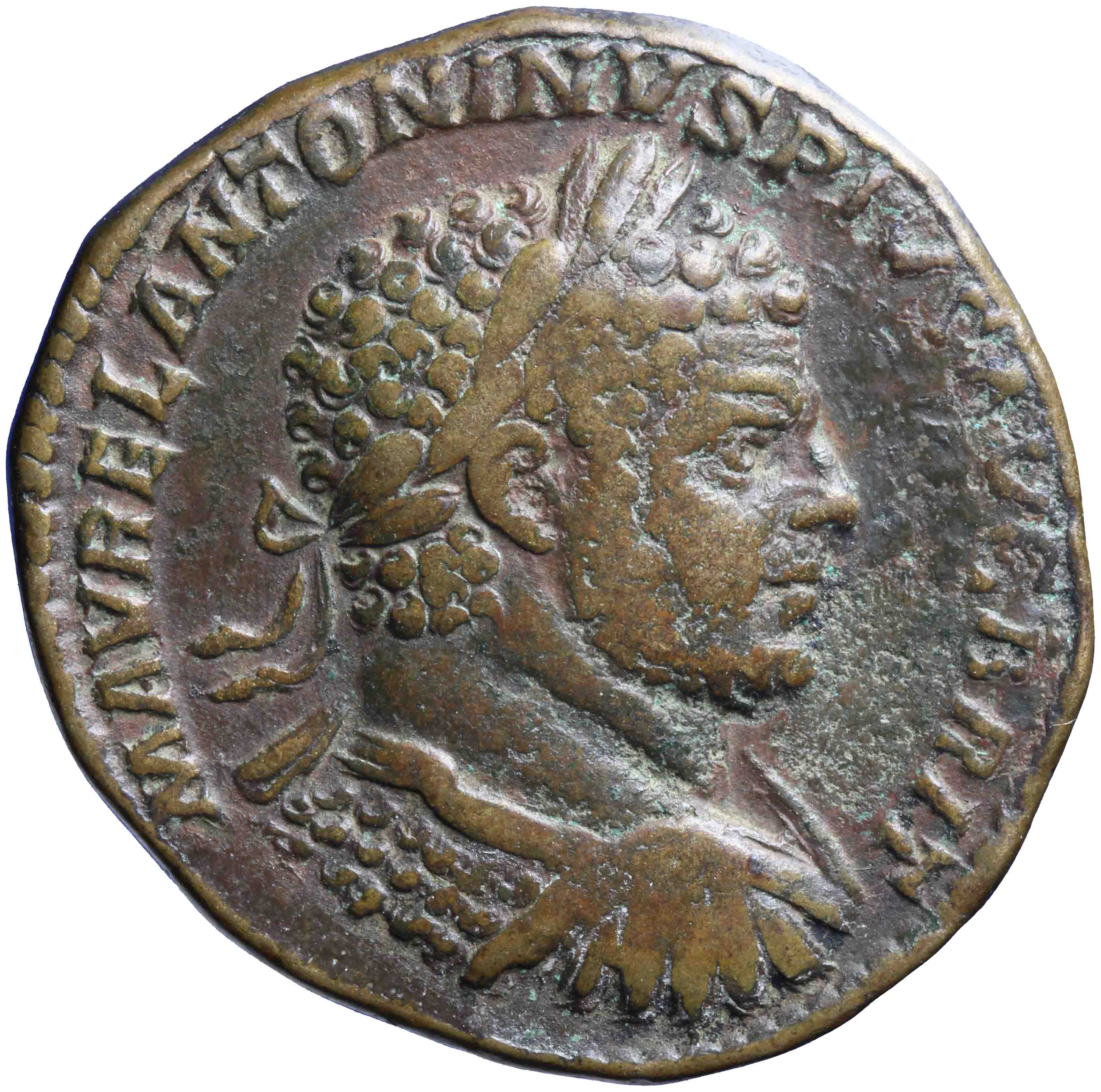 Afbeelding van de voorzijde. sestertius. Inventarisnummer:RO-06353