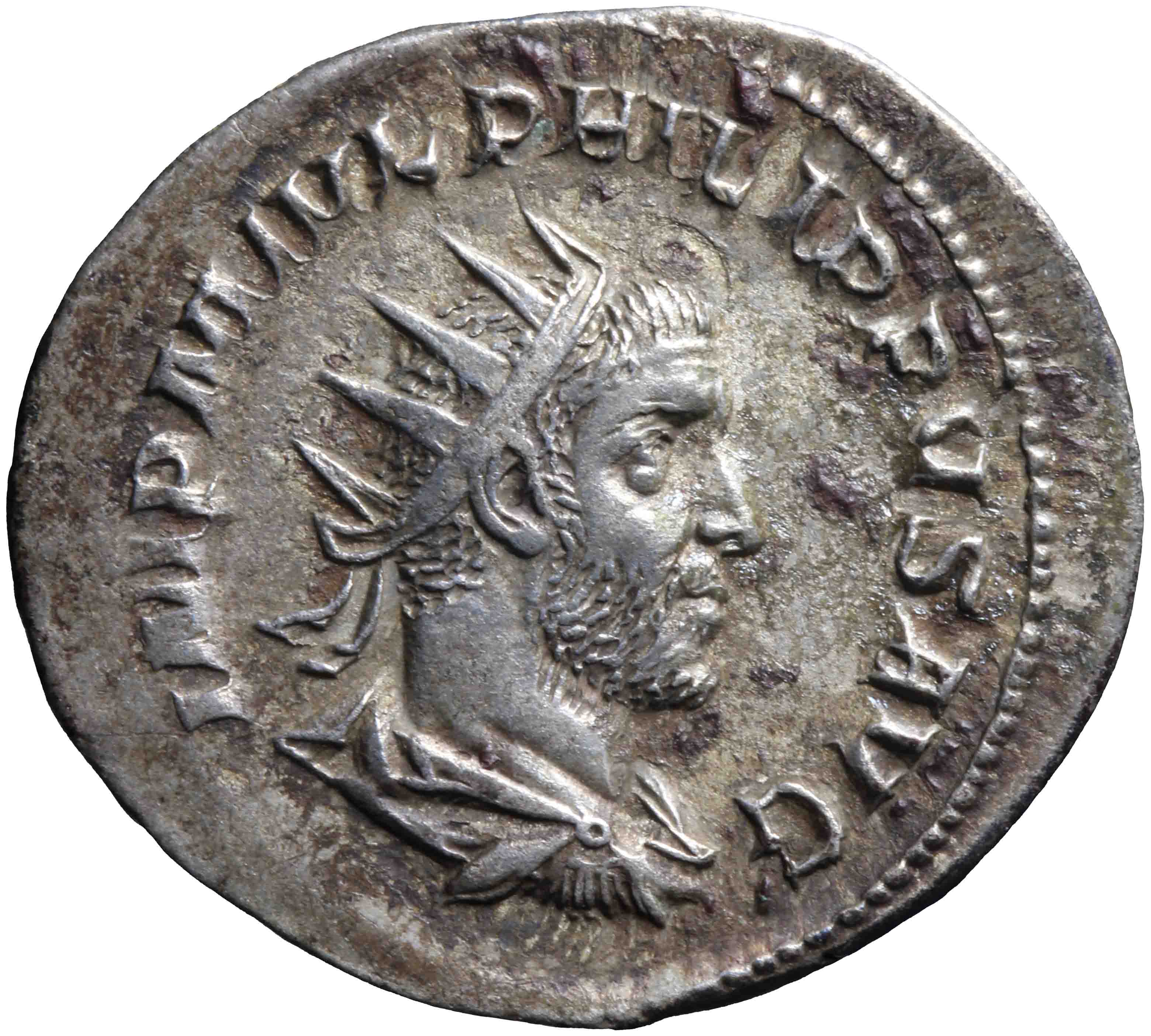 Afbeelding van de voorzijde. antoninianus. Inventarisnummer:RO-07493