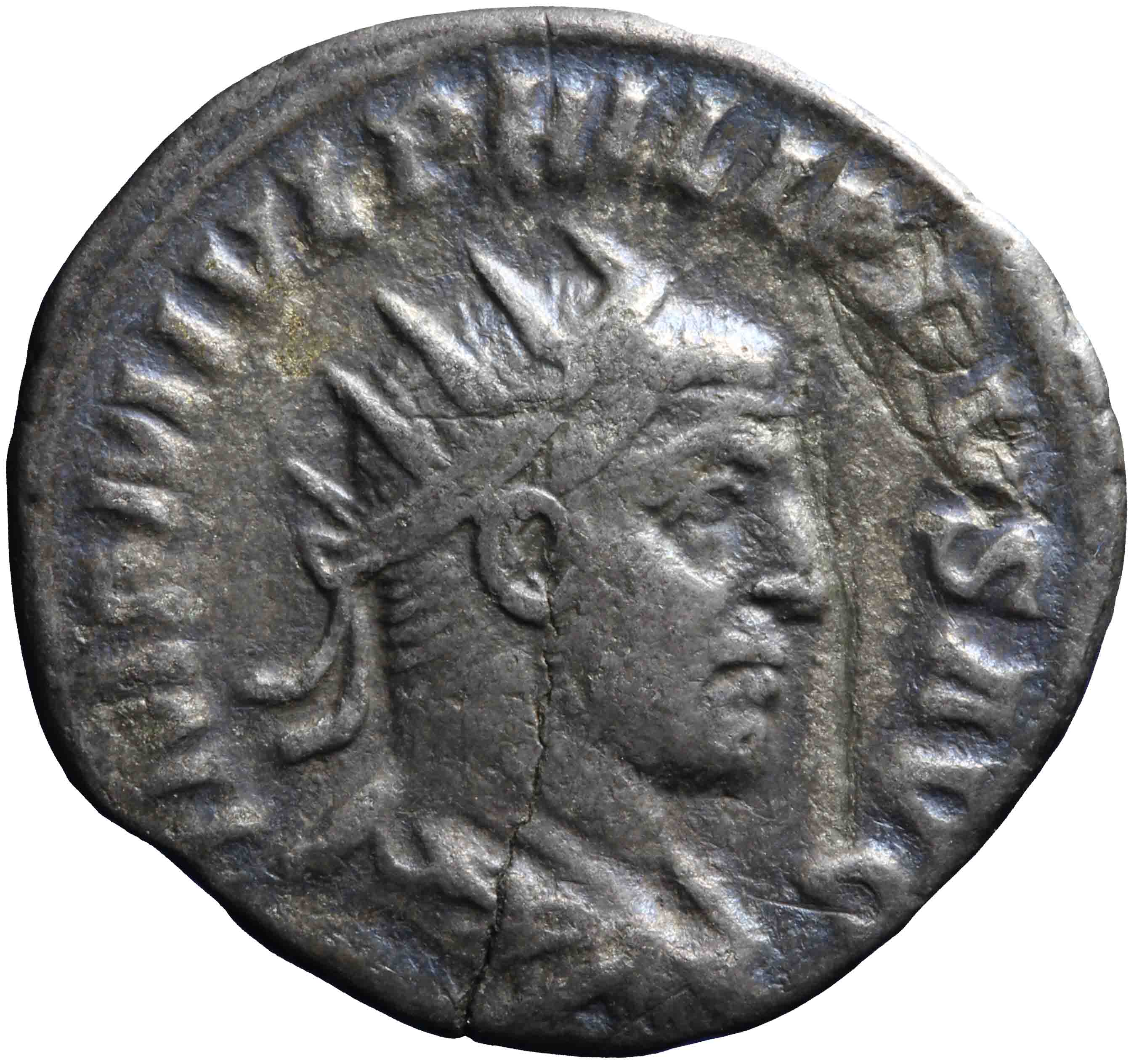 Afbeelding van de voorzijde. antoninianus. Inventarisnummer:RO-07506