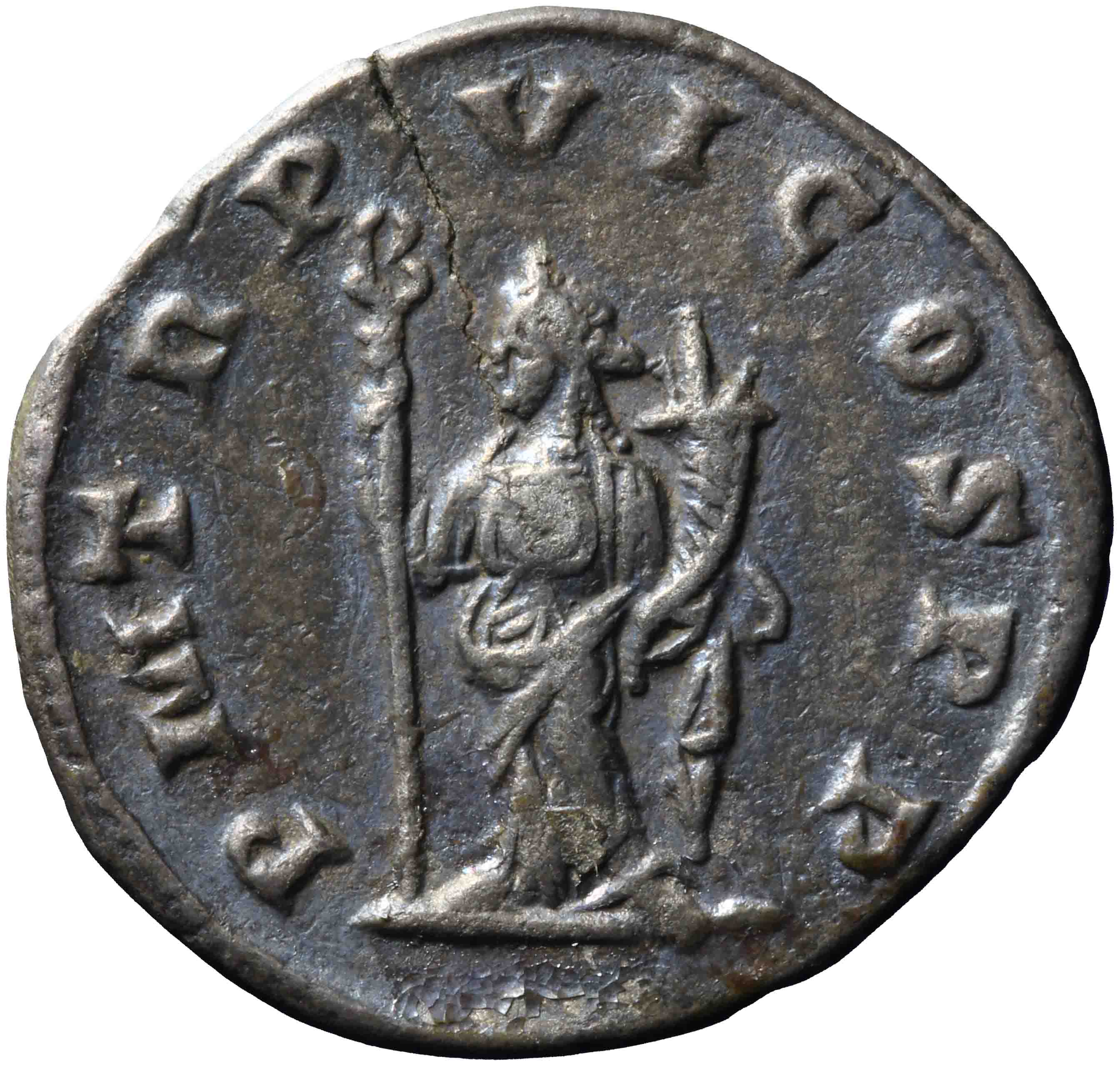 Afbeelding van de keerzijde. antoninianus. Inventarisnummer:RO-07506