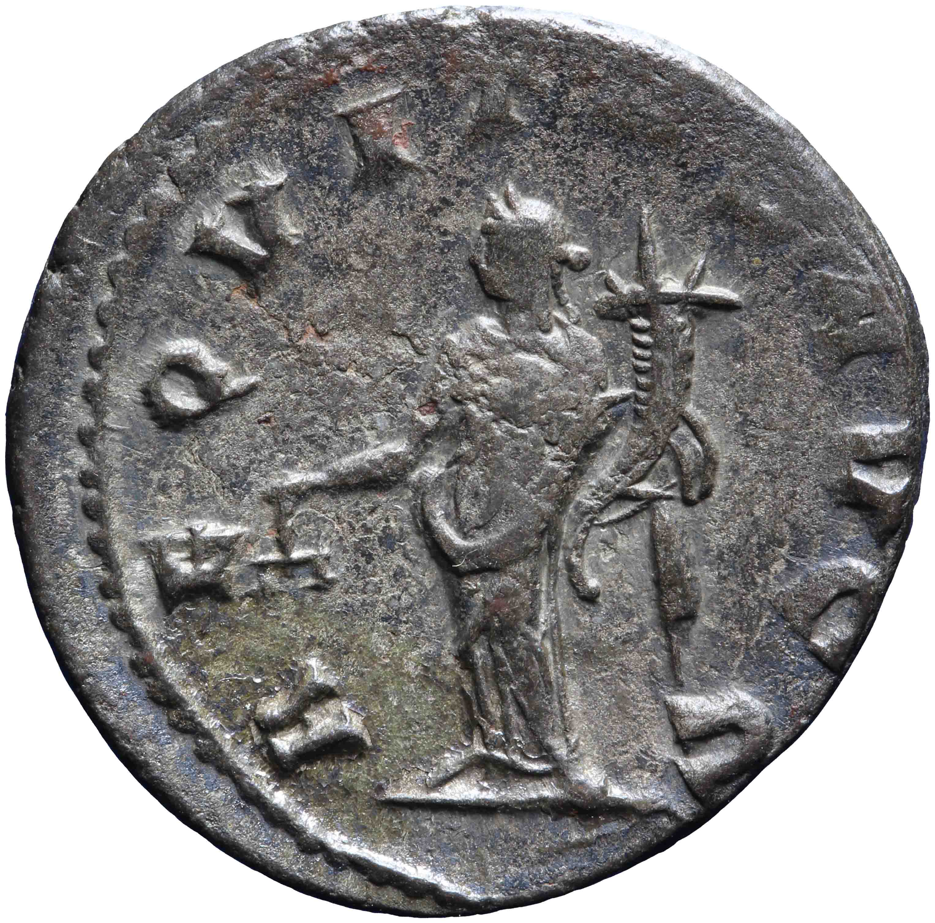 Afbeelding van de keerzijde. antoninianus. Inventarisnummer:RO-07928