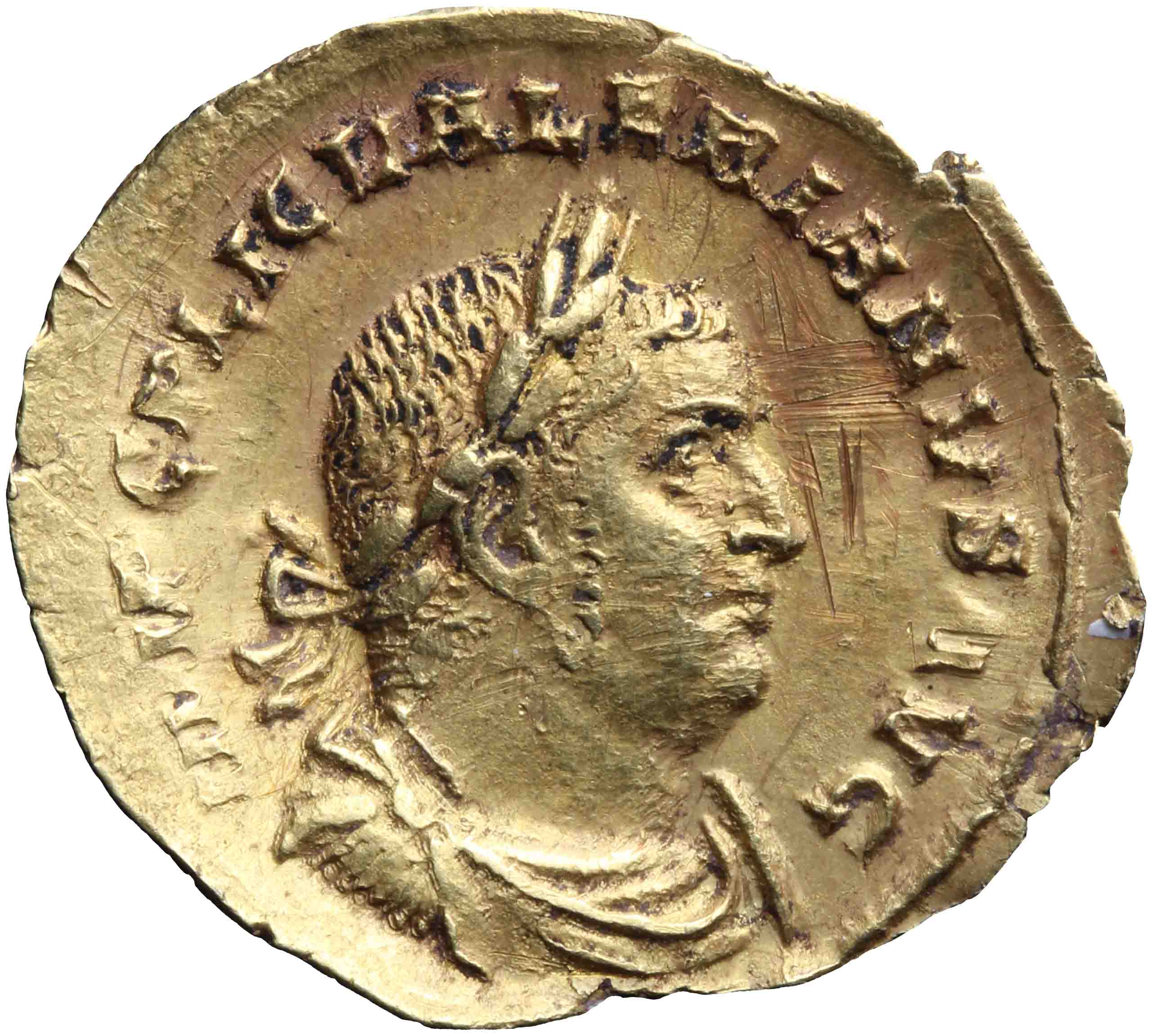 Afbeelding van de voorzijde. aureus. Inventarisnummer:RO-07940