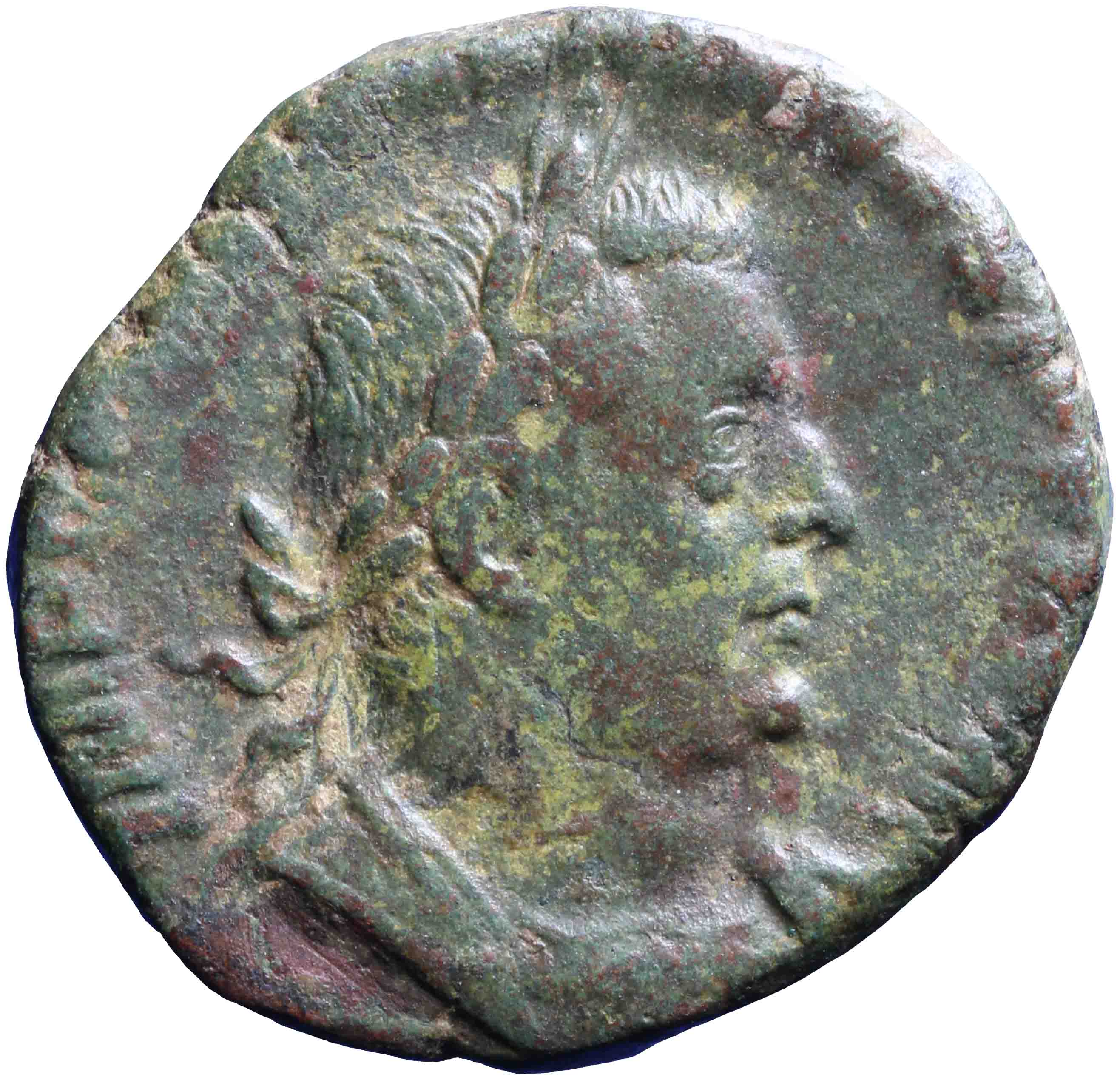 Afbeelding van de voorzijde. sestertius. Inventarisnummer:RO-07944