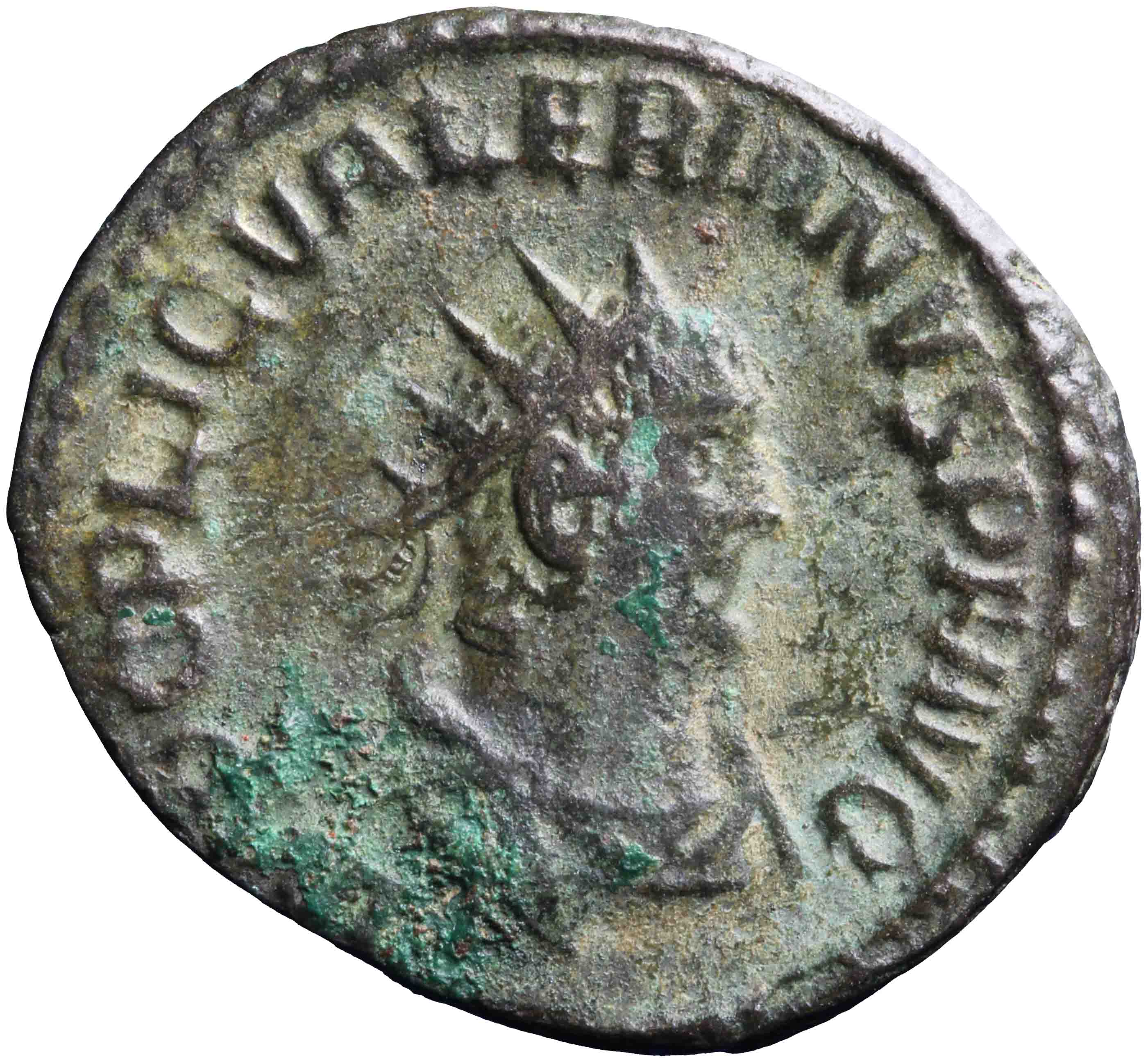 Afbeelding van de voorzijde. antoninianus. Inventarisnummer:RO-07973