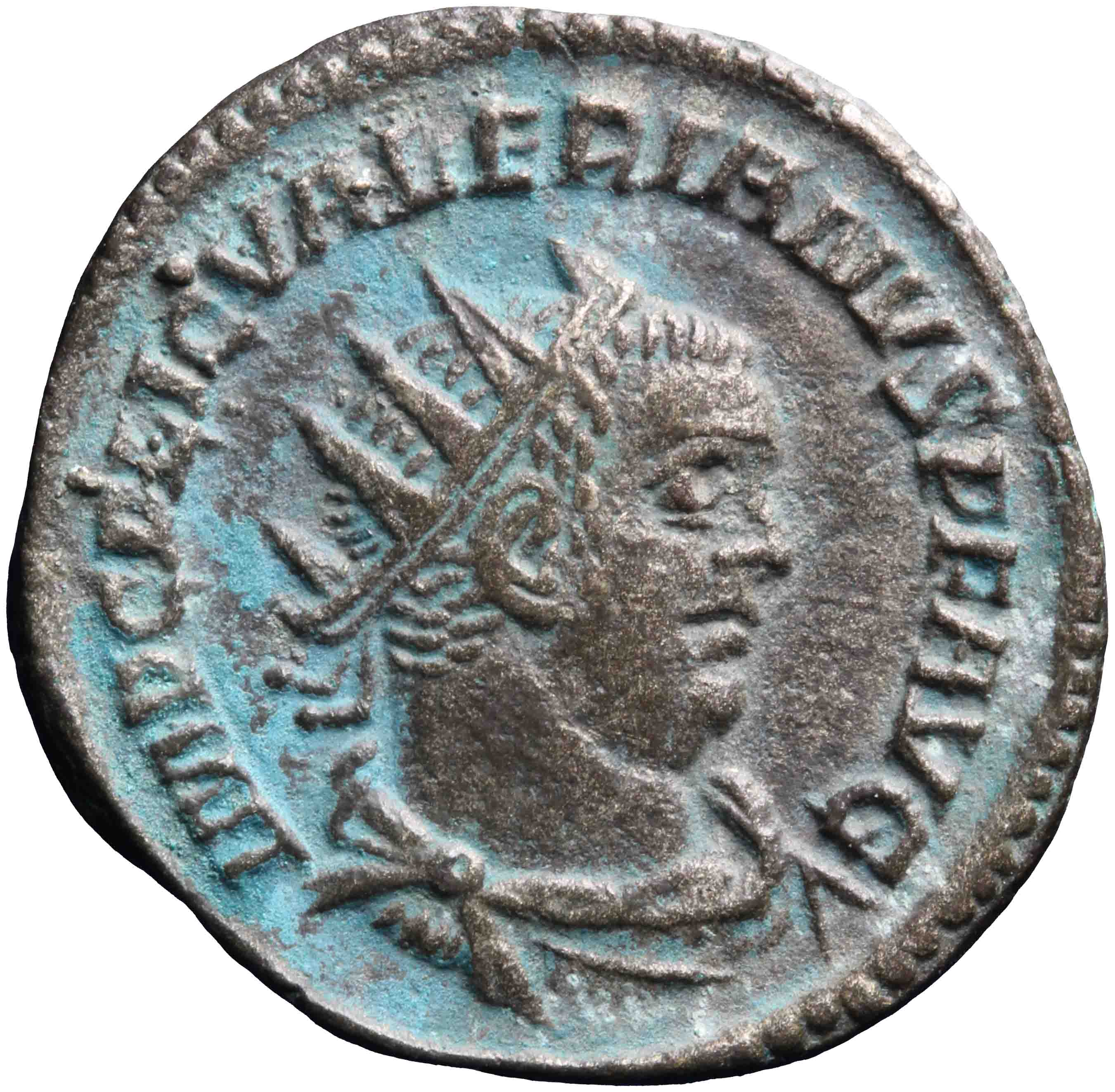 Afbeelding van de voorzijde. antoninianus. Inventarisnummer:RO-07988