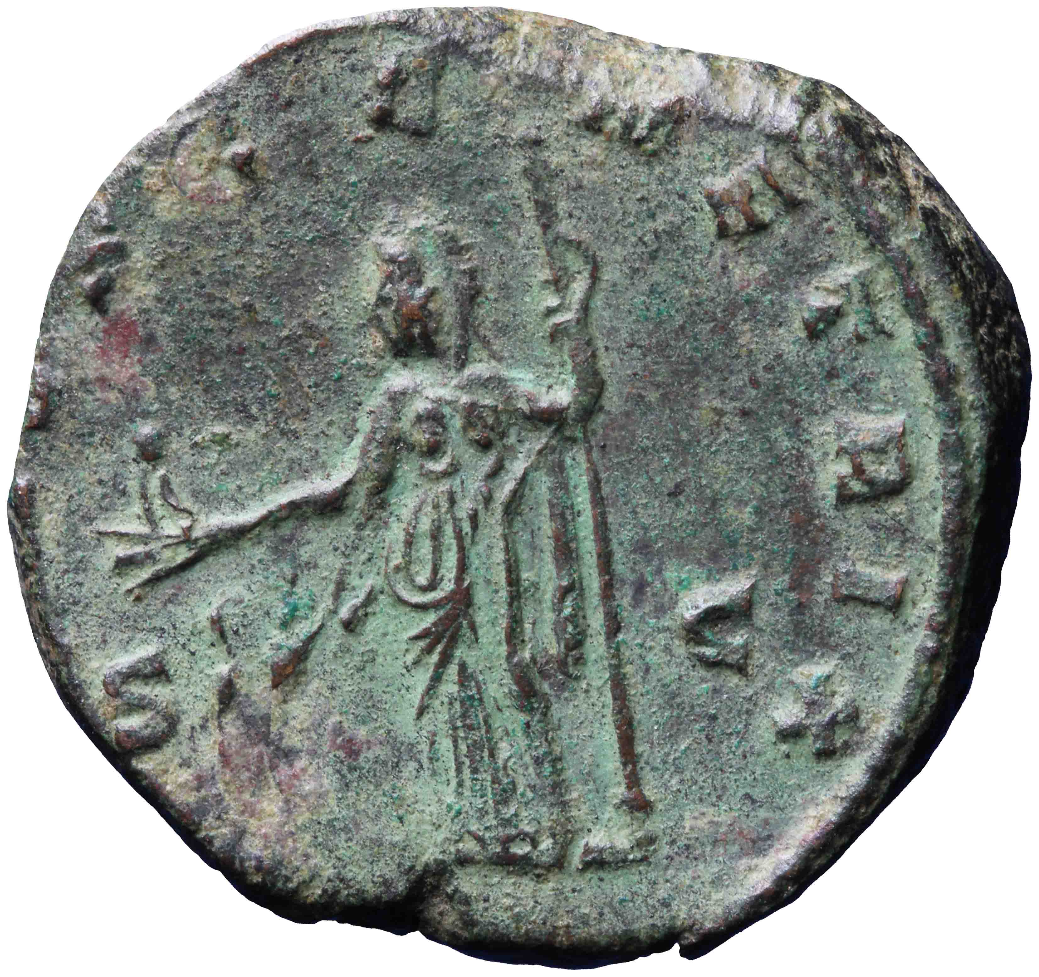 Afbeelding van de keerzijde. sestertius. Inventarisnummer:RO-08457