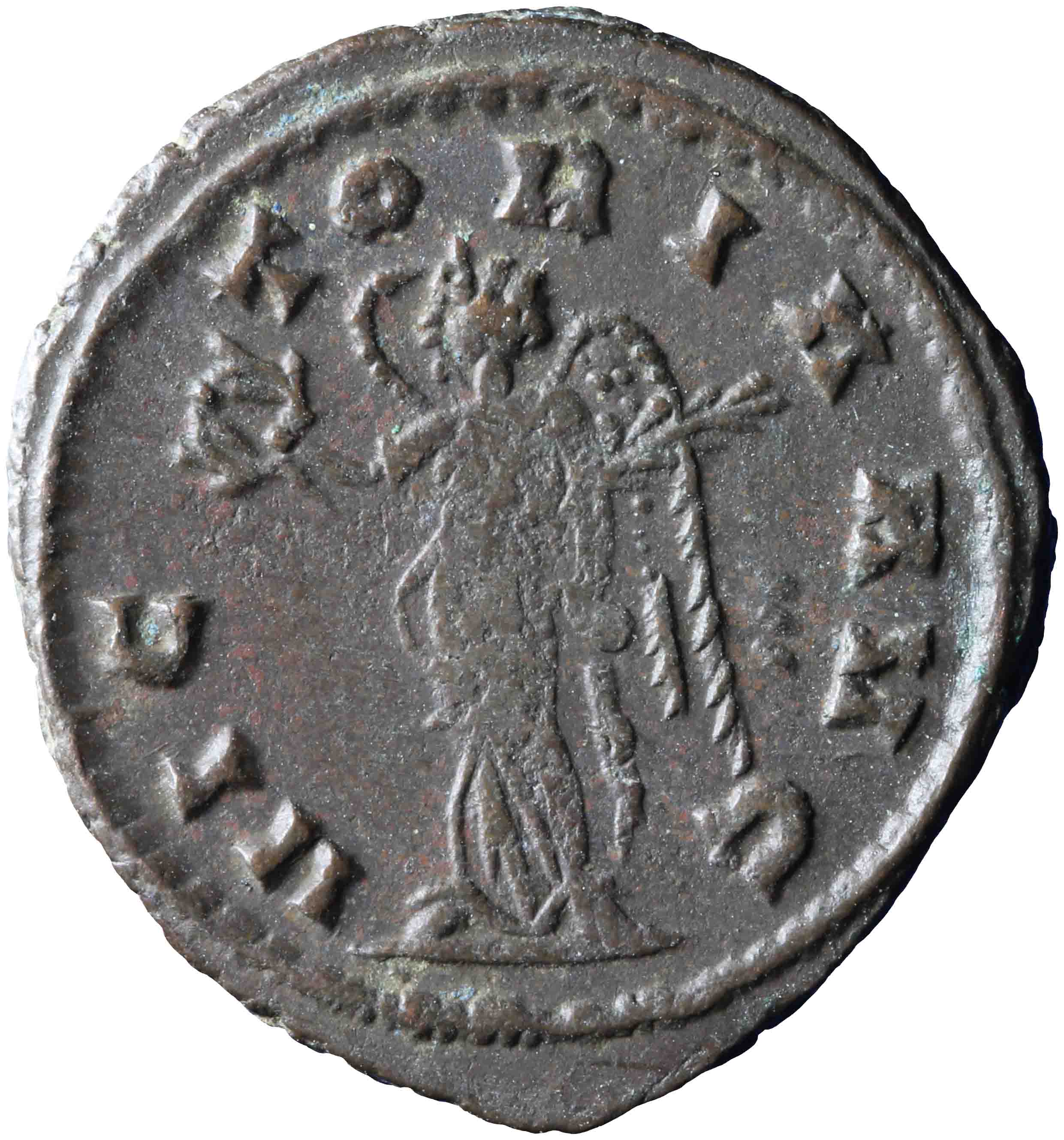 Afbeelding van de keerzijde. antoninianus. Inventarisnummer:RO-09028