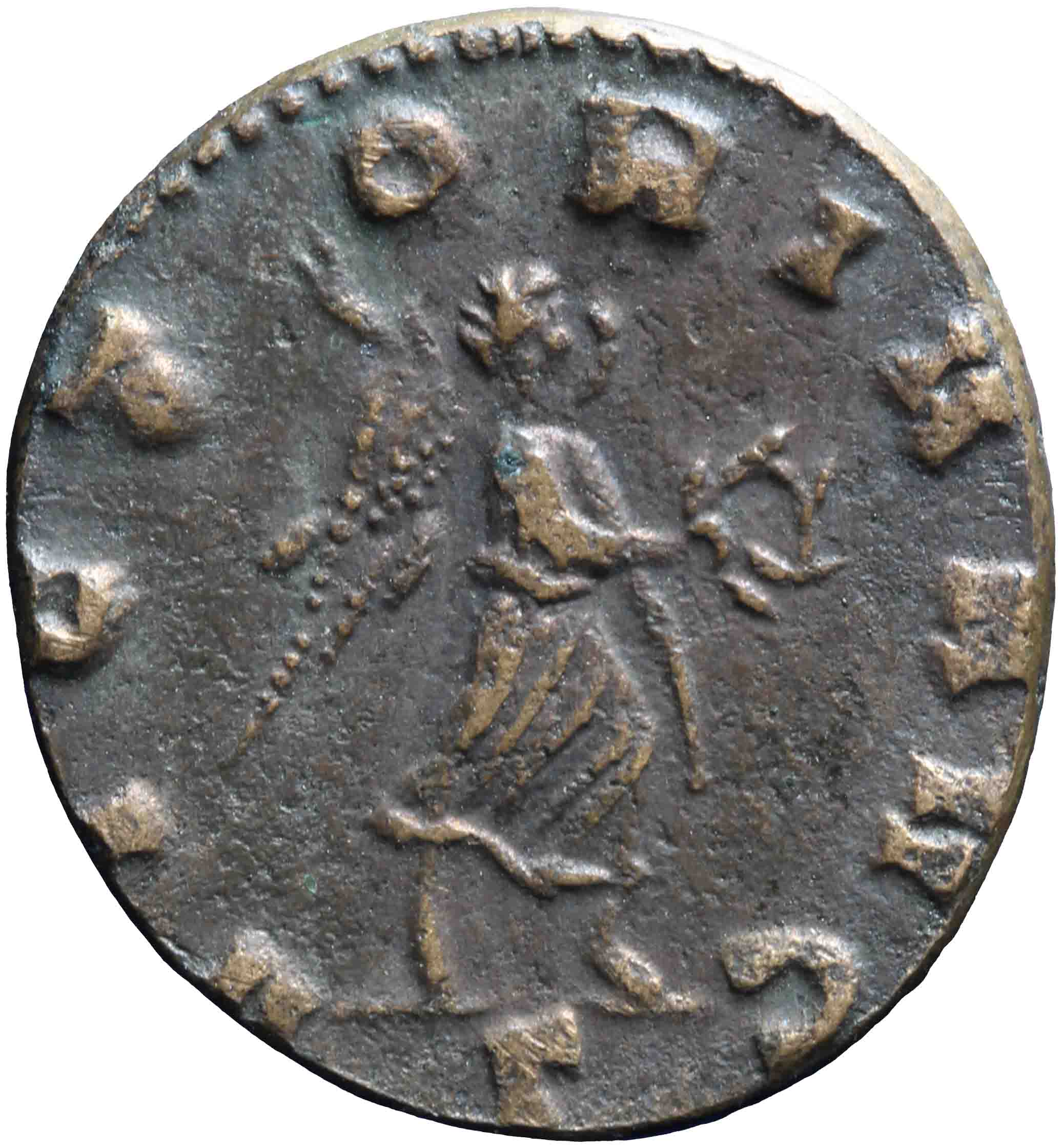 Afbeelding van de keerzijde. antoninianus. Inventarisnummer:RO-09034