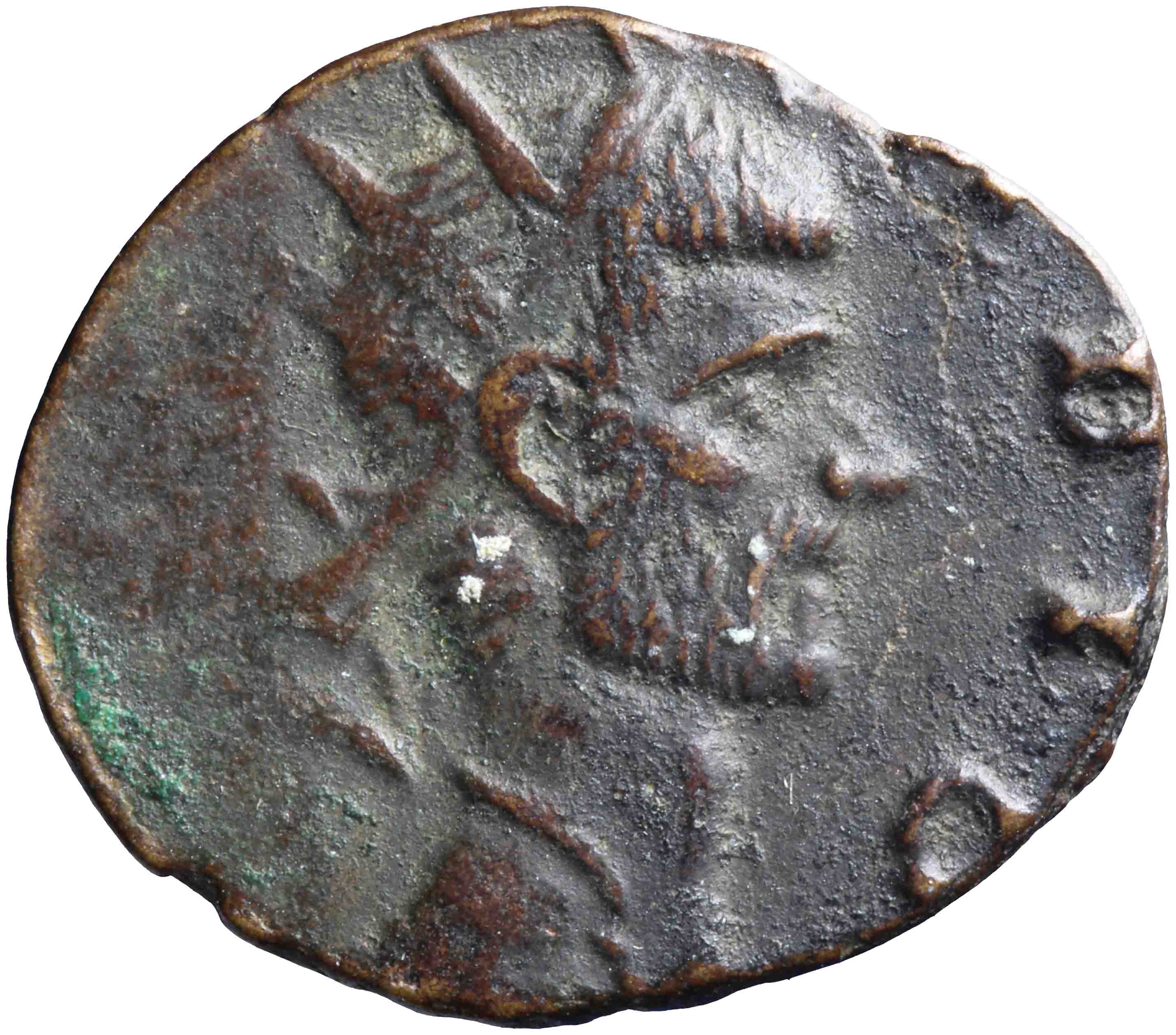 Afbeelding van de voorzijde. antoninianus. Inventarisnummer:RO-09055