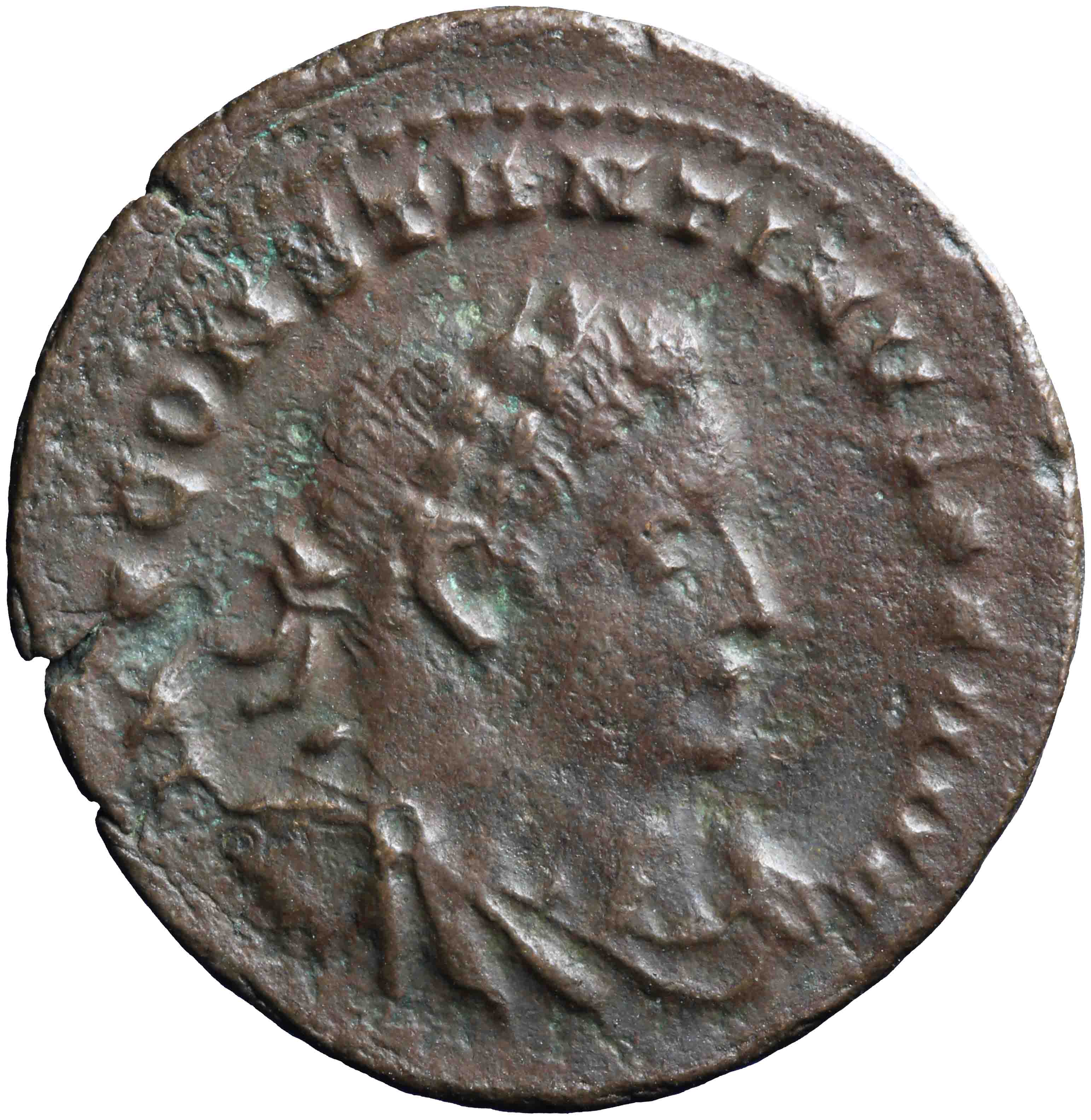 Image of the obverse. nummus. Inventory number:RO-11163
