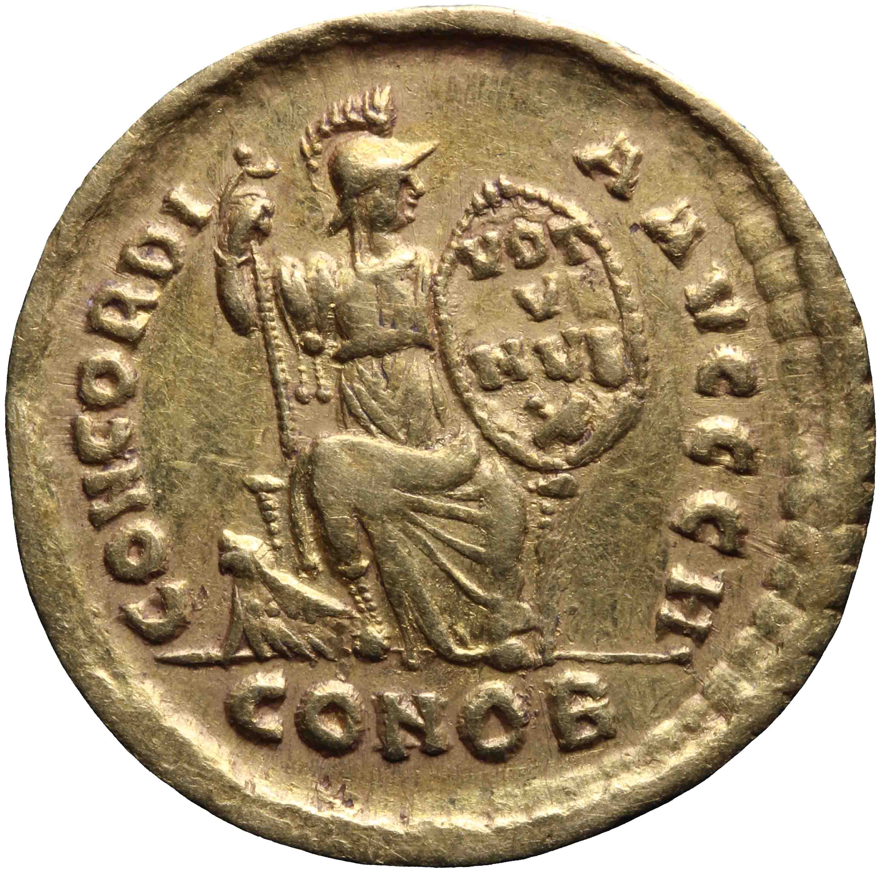 Afbeelding van de keerzijde. solidus. Inventarisnummer:RO-12893