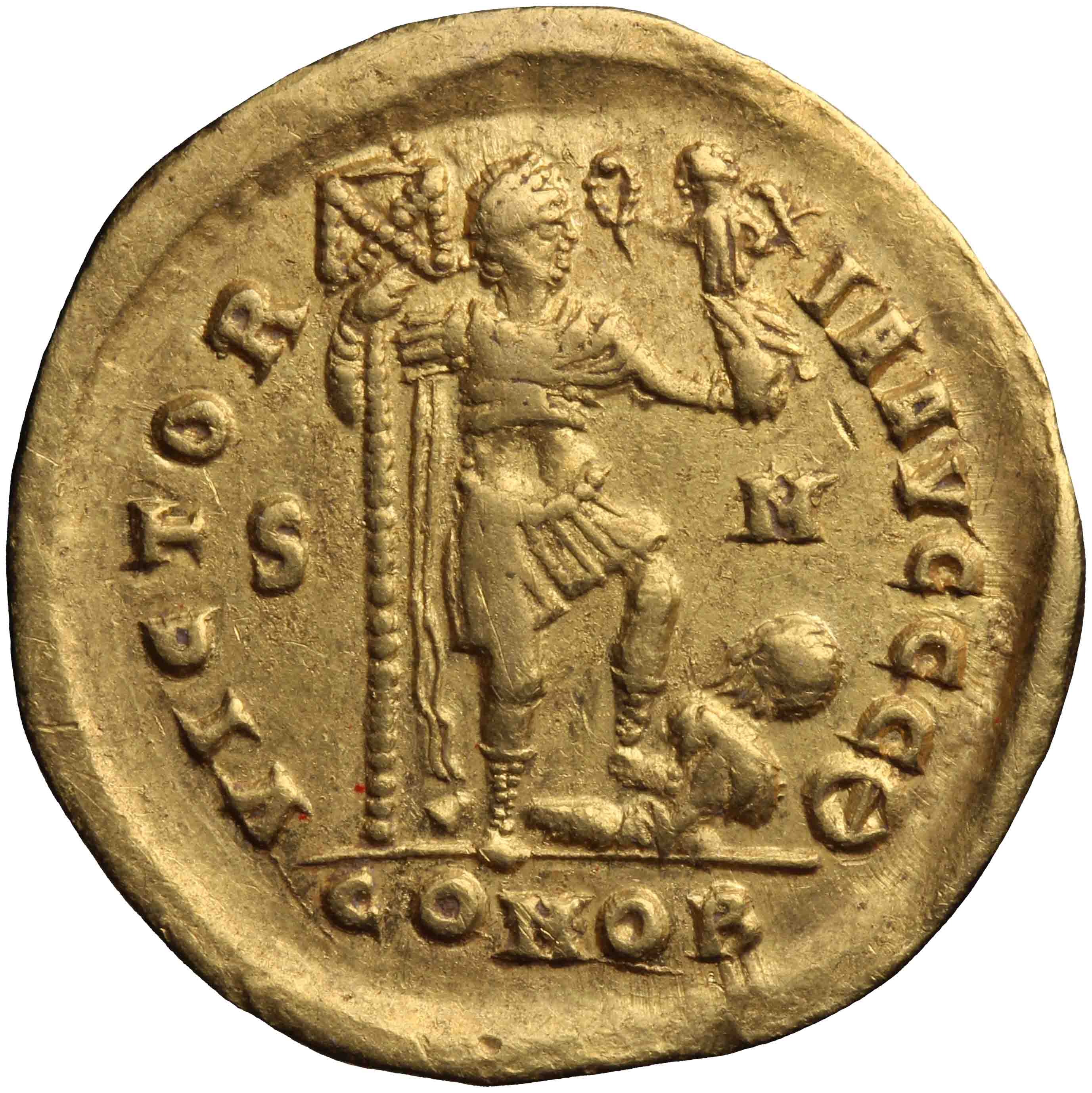 Afbeelding van de keerzijde. solidus. Inventarisnummer:RO-12904