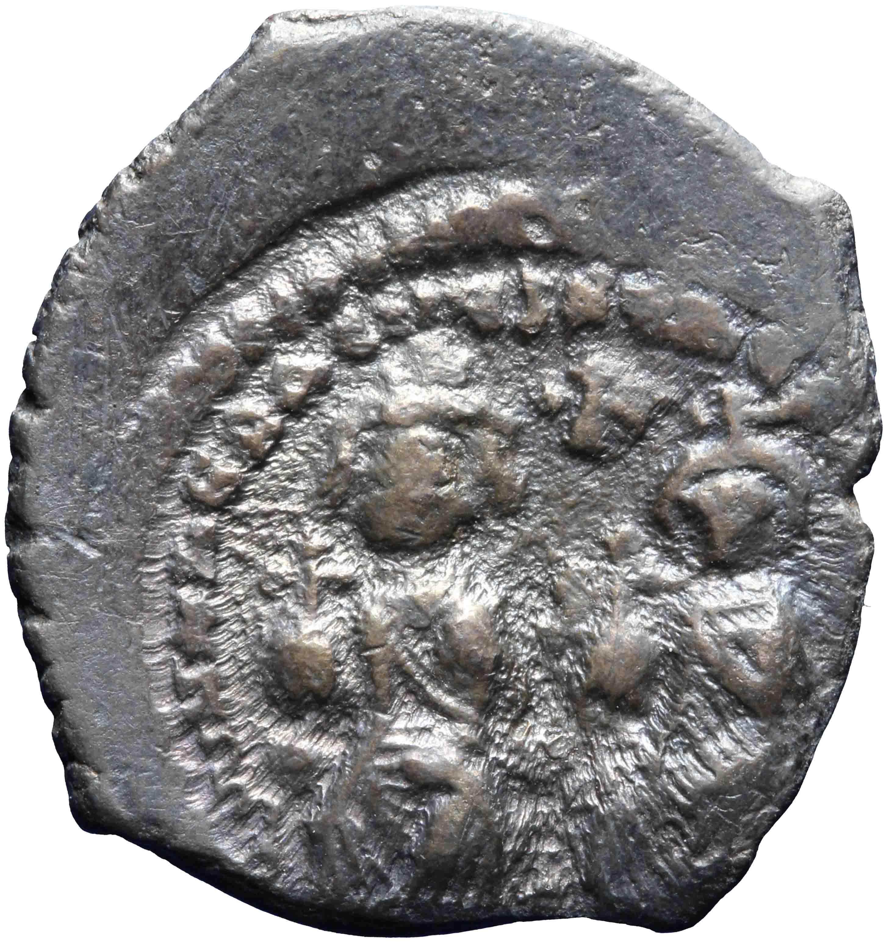 Afbeelding van de voorzijde. hexagram. Inventarisnummer:RO-13513