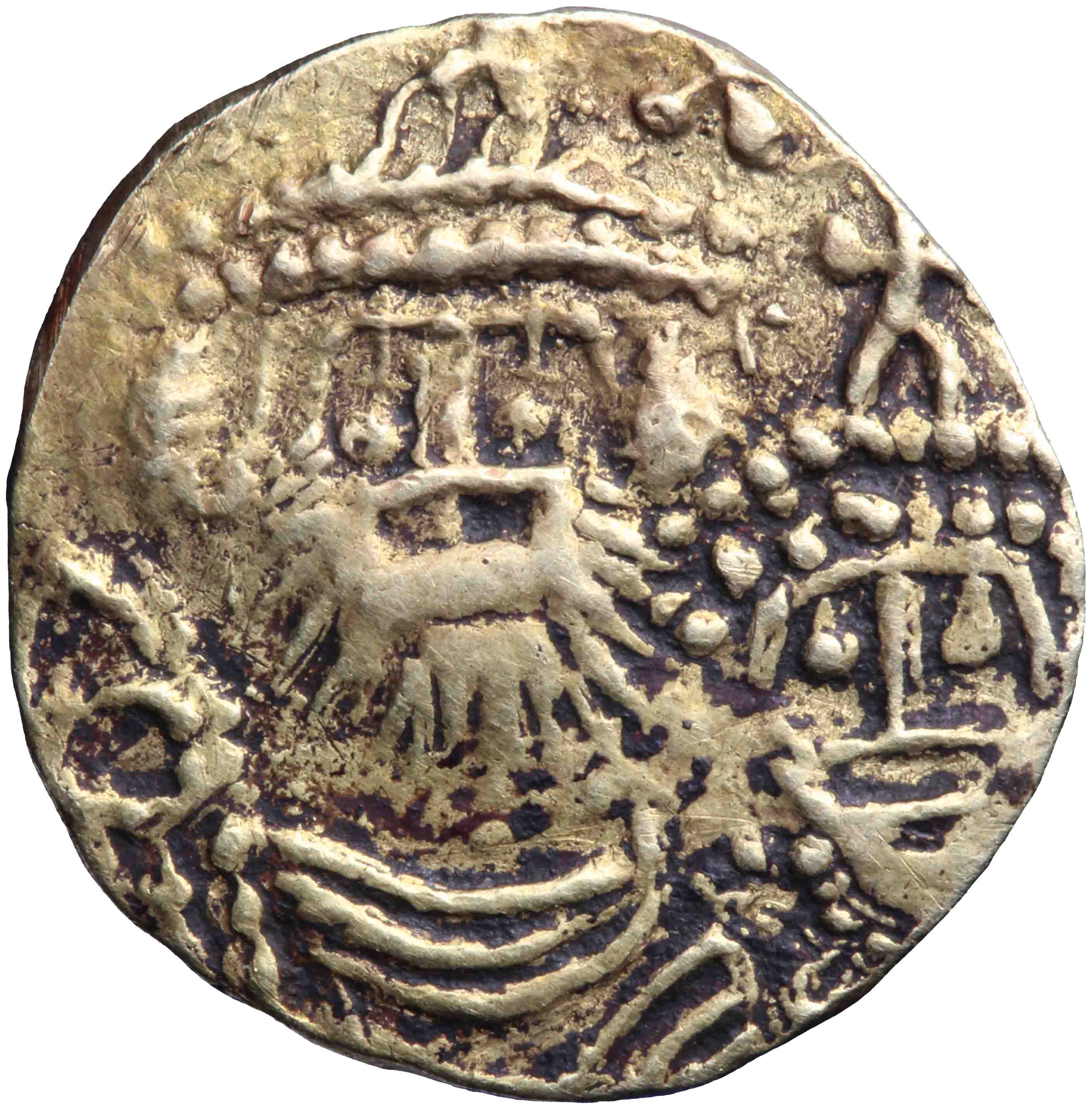 Afbeelding van de voorzijde. solidus. Inventarisnummer:RO-13603