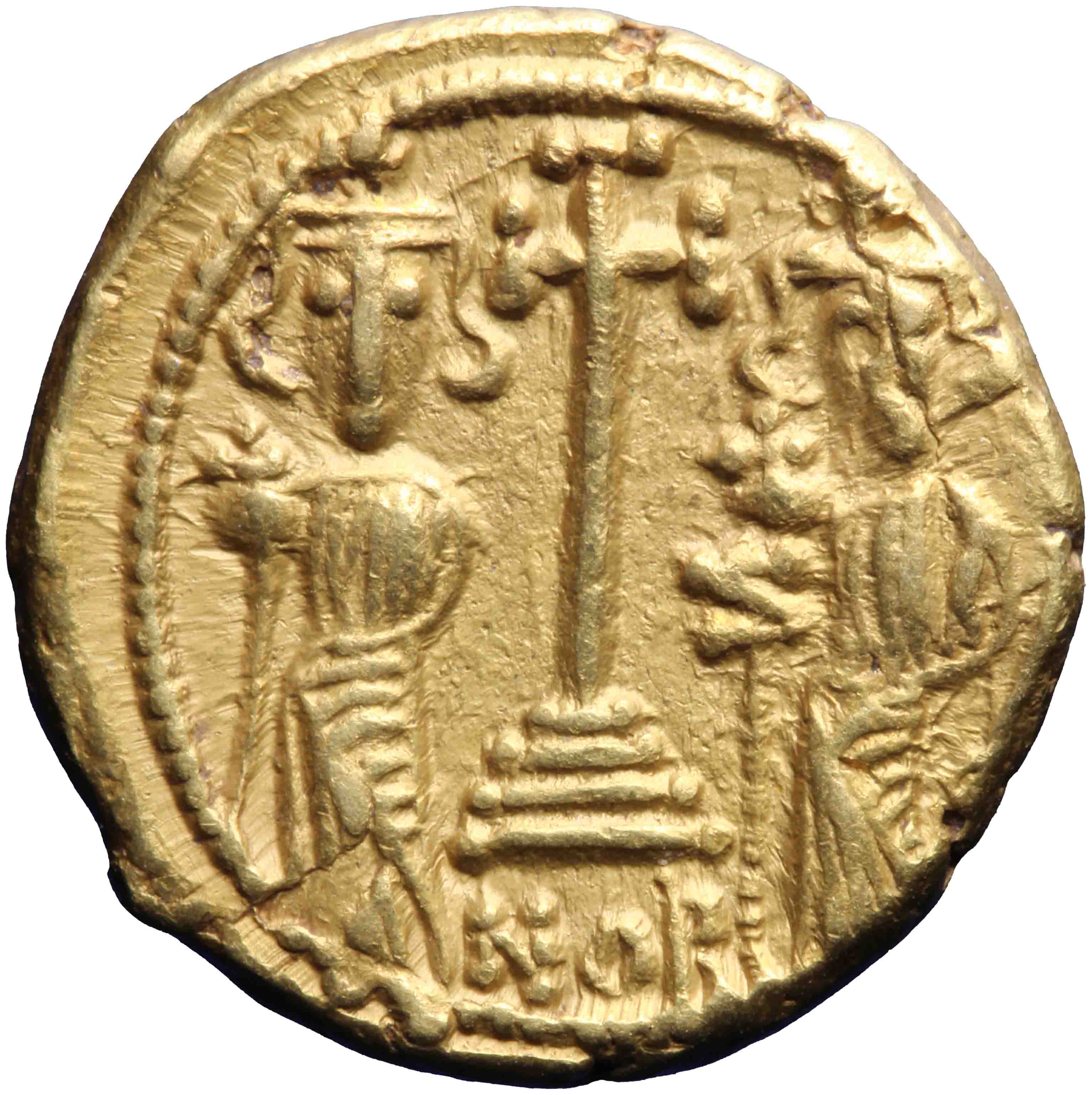 Afbeelding van de keerzijde. solidus. Inventarisnummer:RO-13673