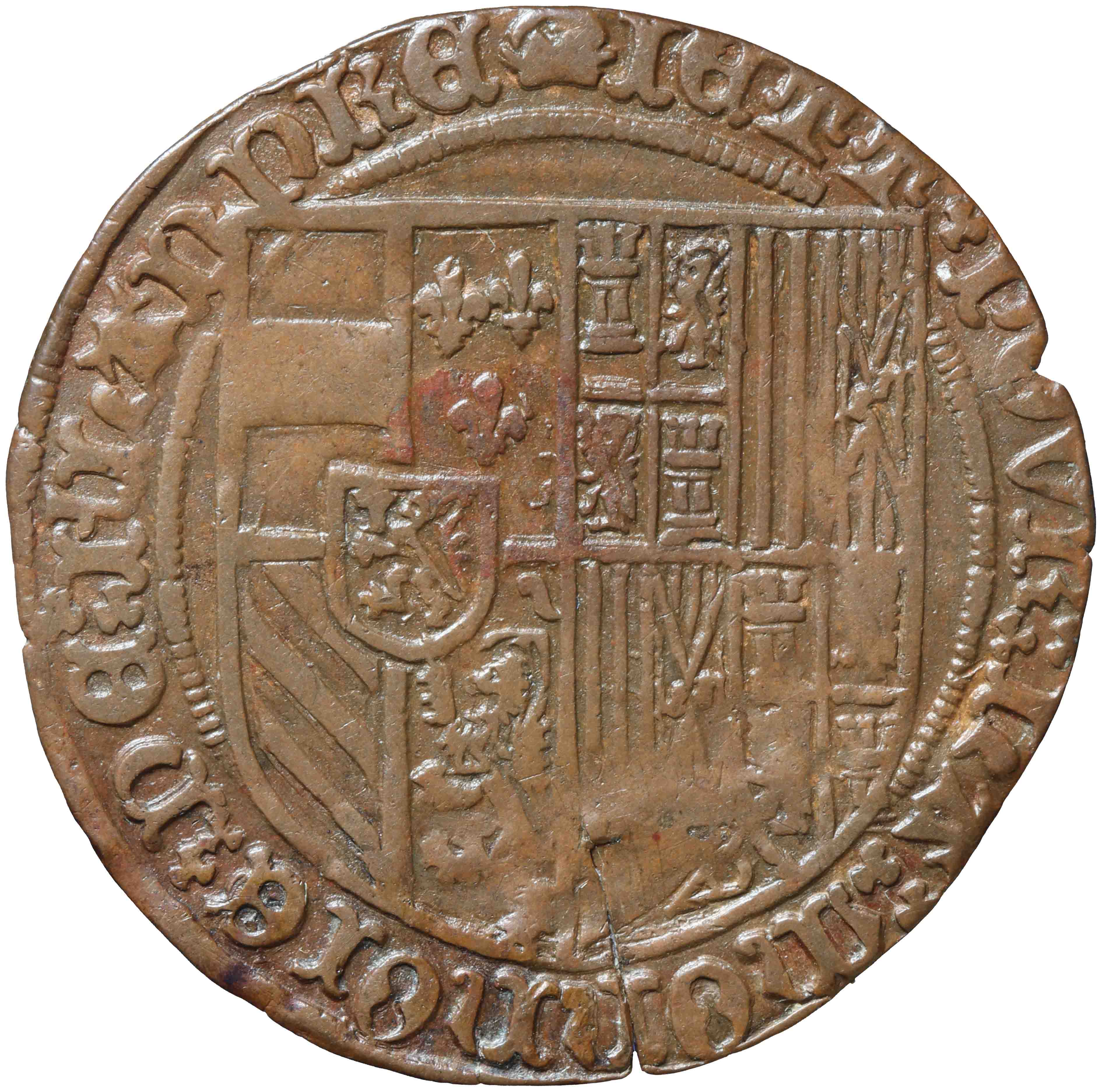 Afbeelding van de voorzijde. rekenpenning. Inventarisnummer:RP-00392