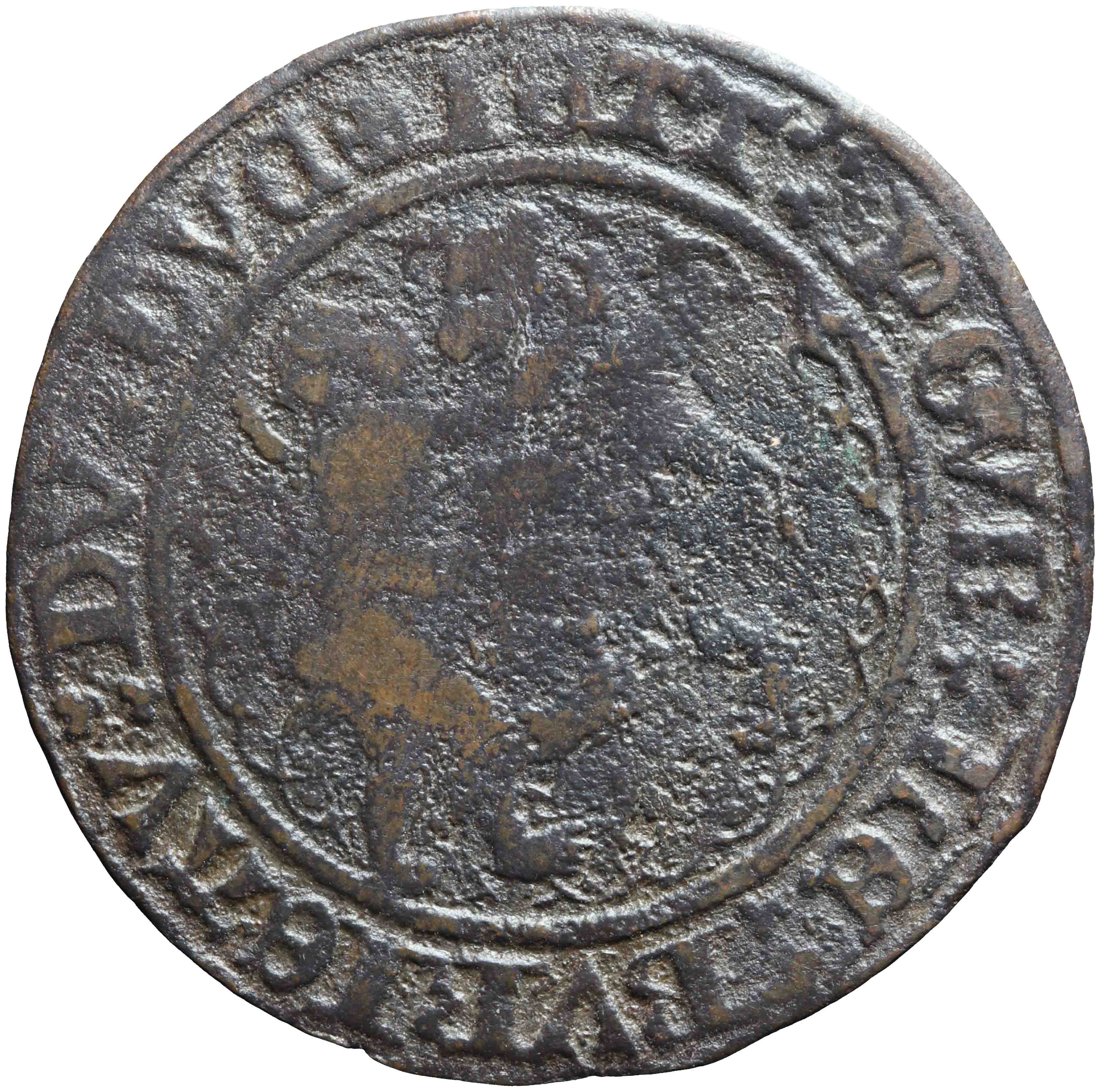 Afbeelding van de voorzijde. rekenpenning. Inventarisnummer:RP-00431