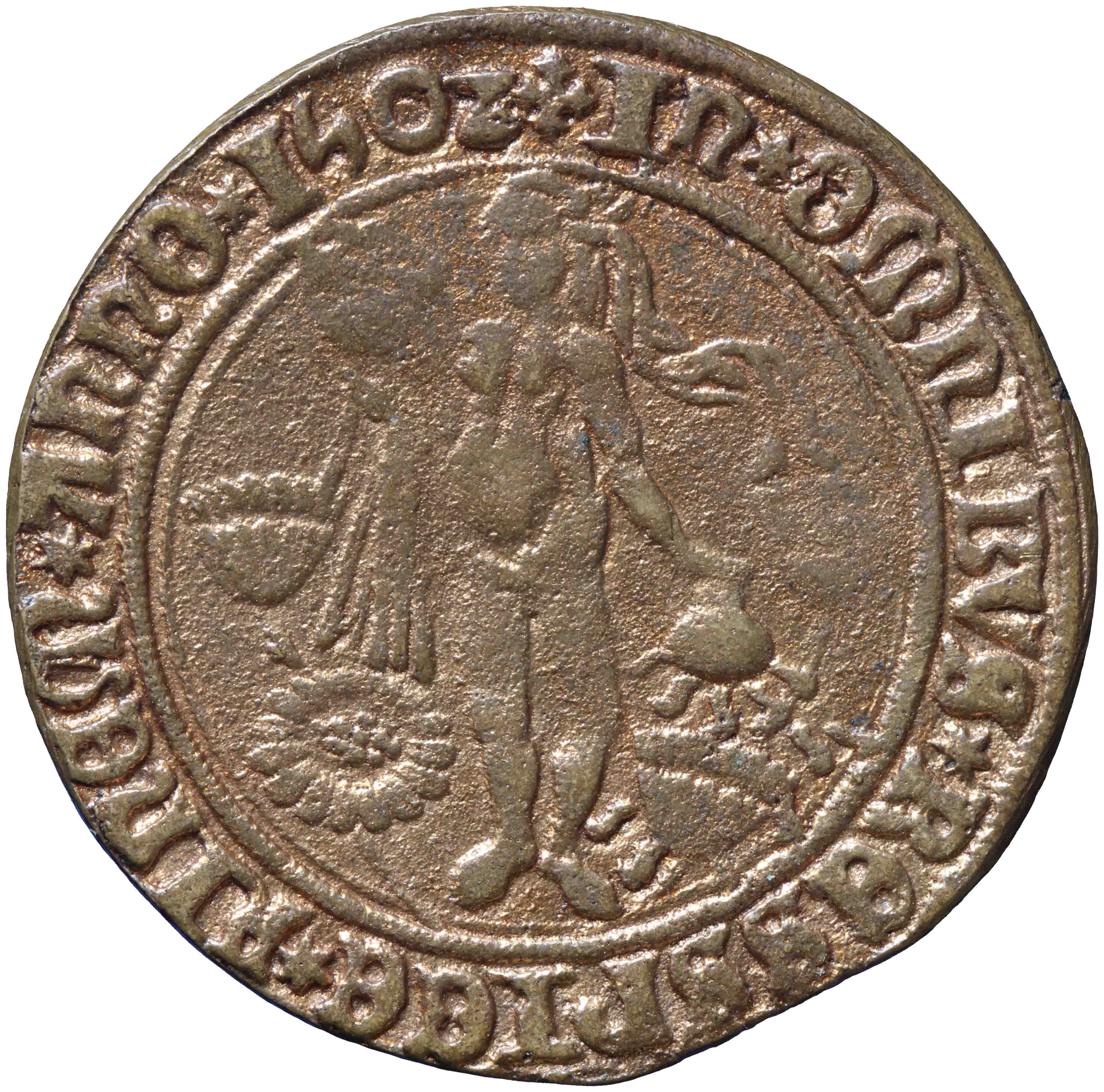 Afbeelding van de voorzijde. rekenpenning. Inventarisnummer:RP-00484