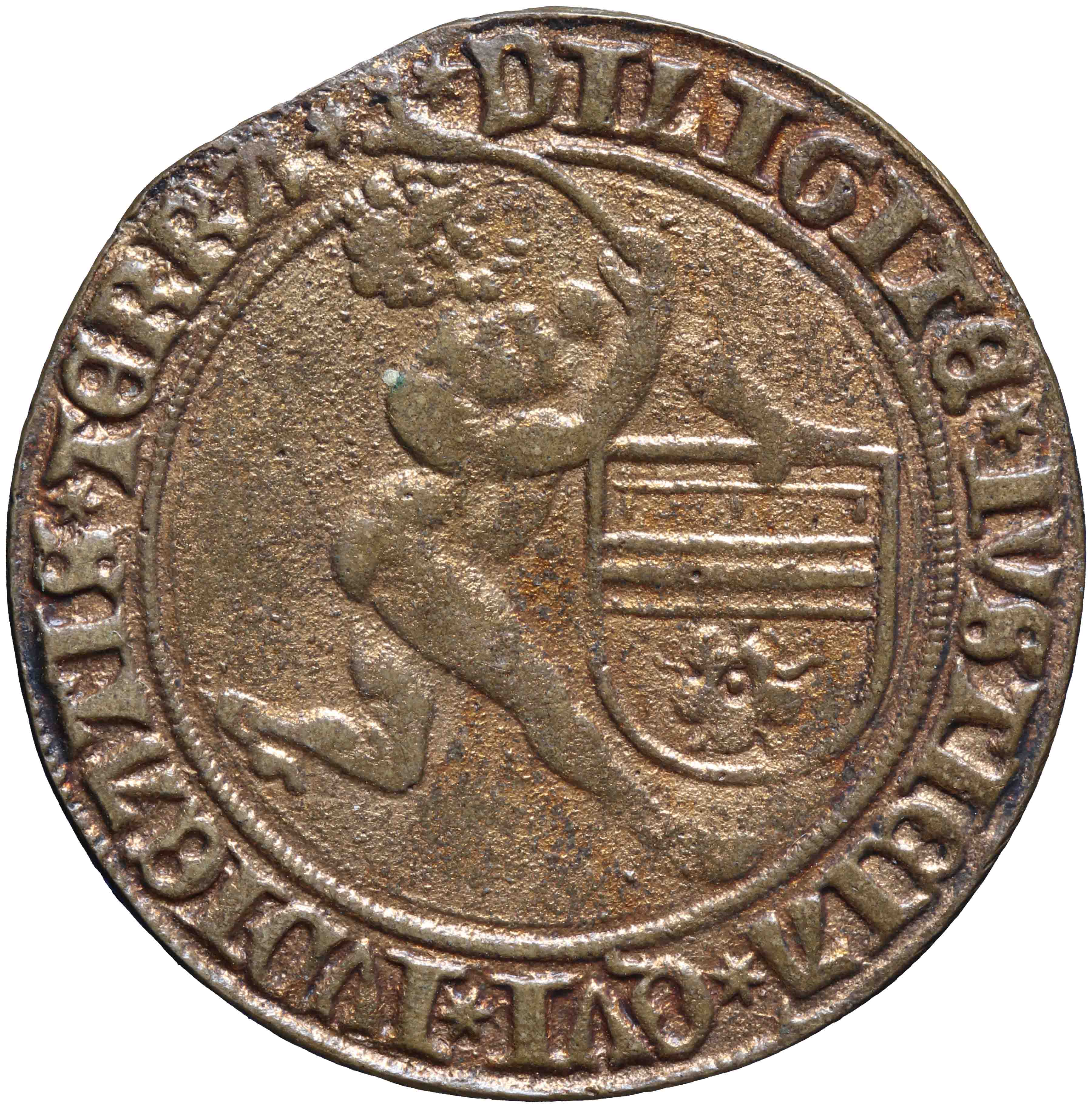 Afbeelding van de keerzijde. rekenpenning. Inventarisnummer:RP-00484