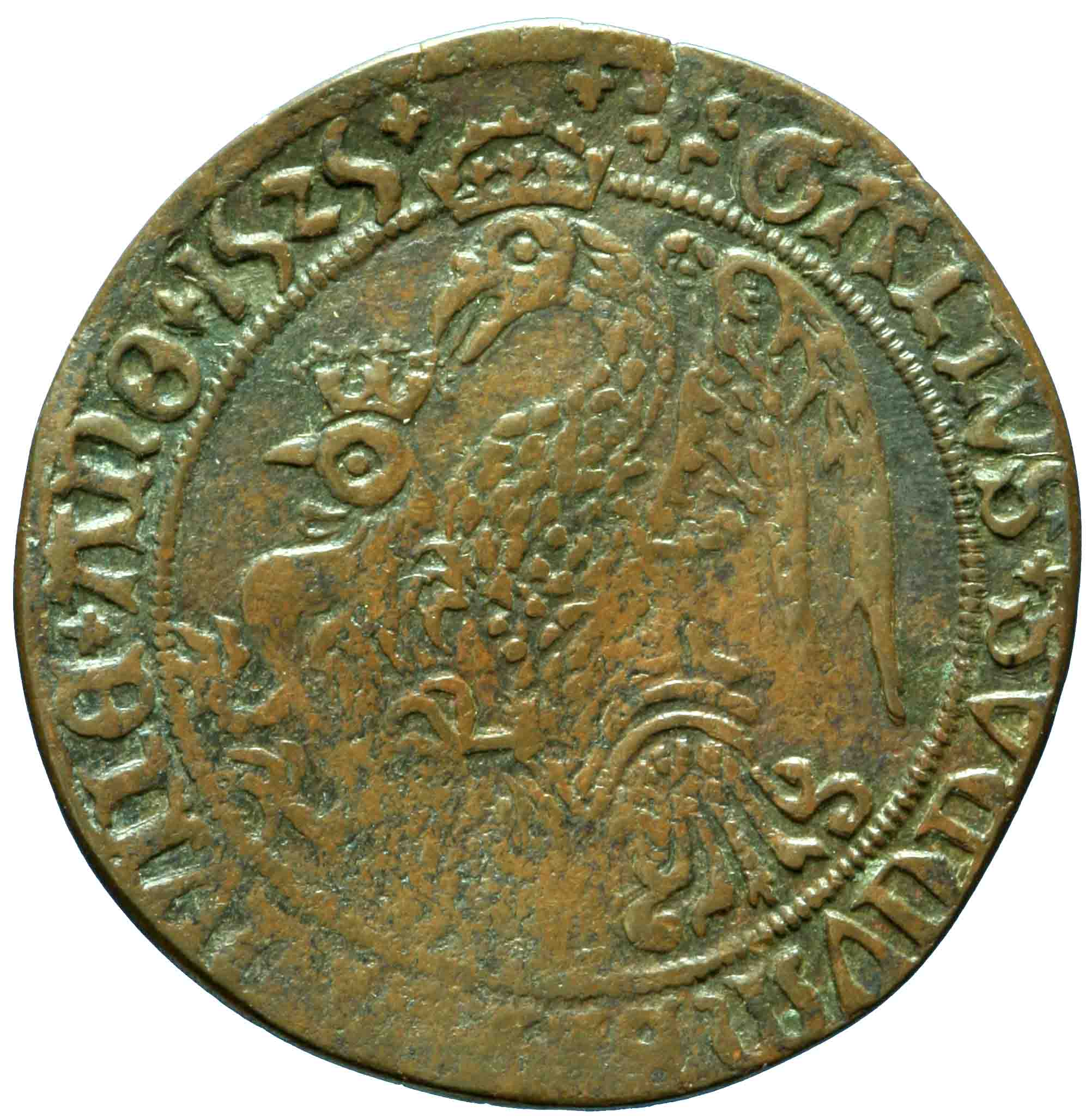 Afbeelding van de voorzijde. rekenpenning. Inventarisnummer:RP-00859