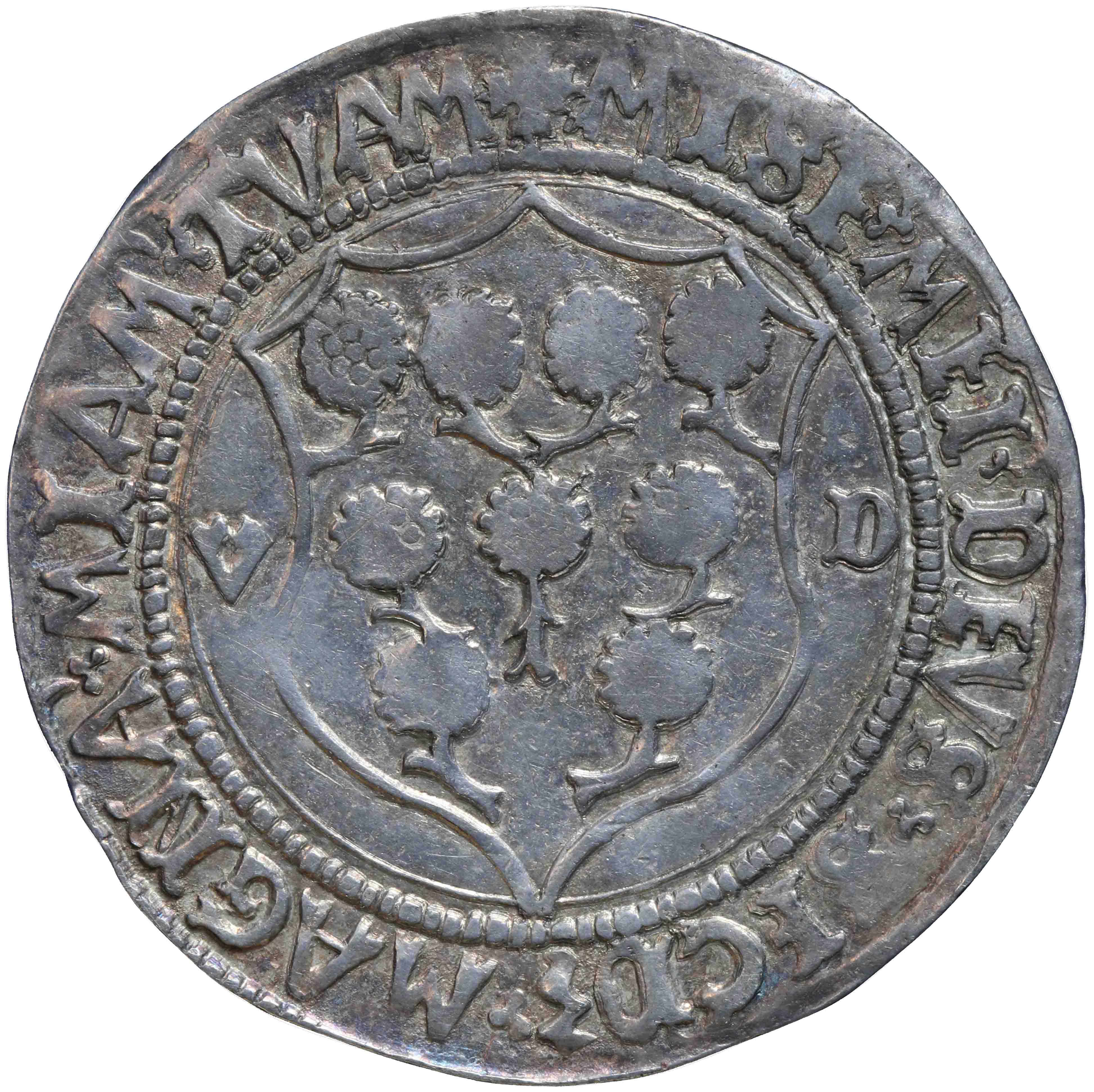 Afbeelding van de keerzijde. rekenpenning. Inventarisnummer:RP-00892